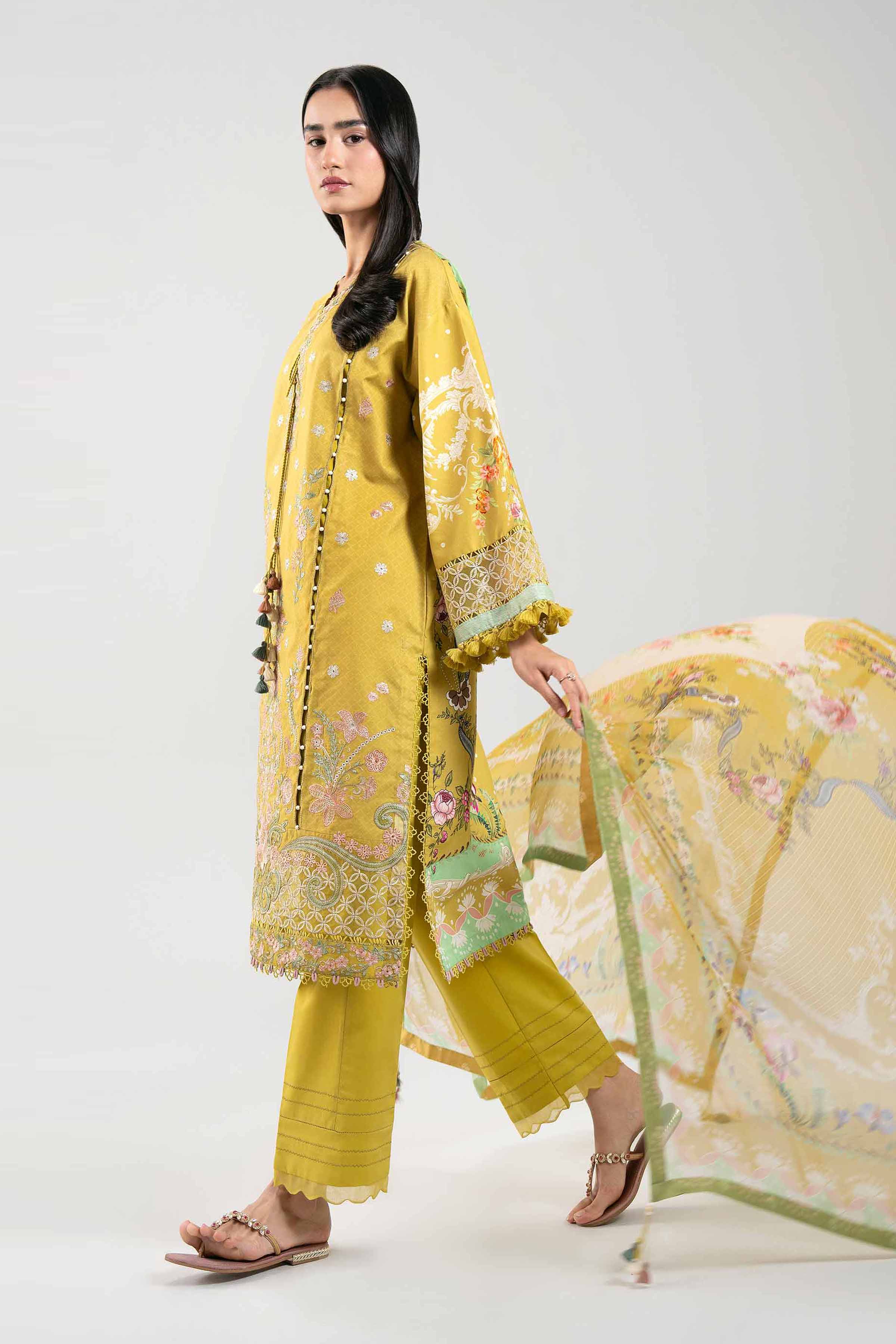 3 Piece - Digital Printed Embroidered Suit - 42601325 for Women - Unstitched Collection | Nishat | Shop Online