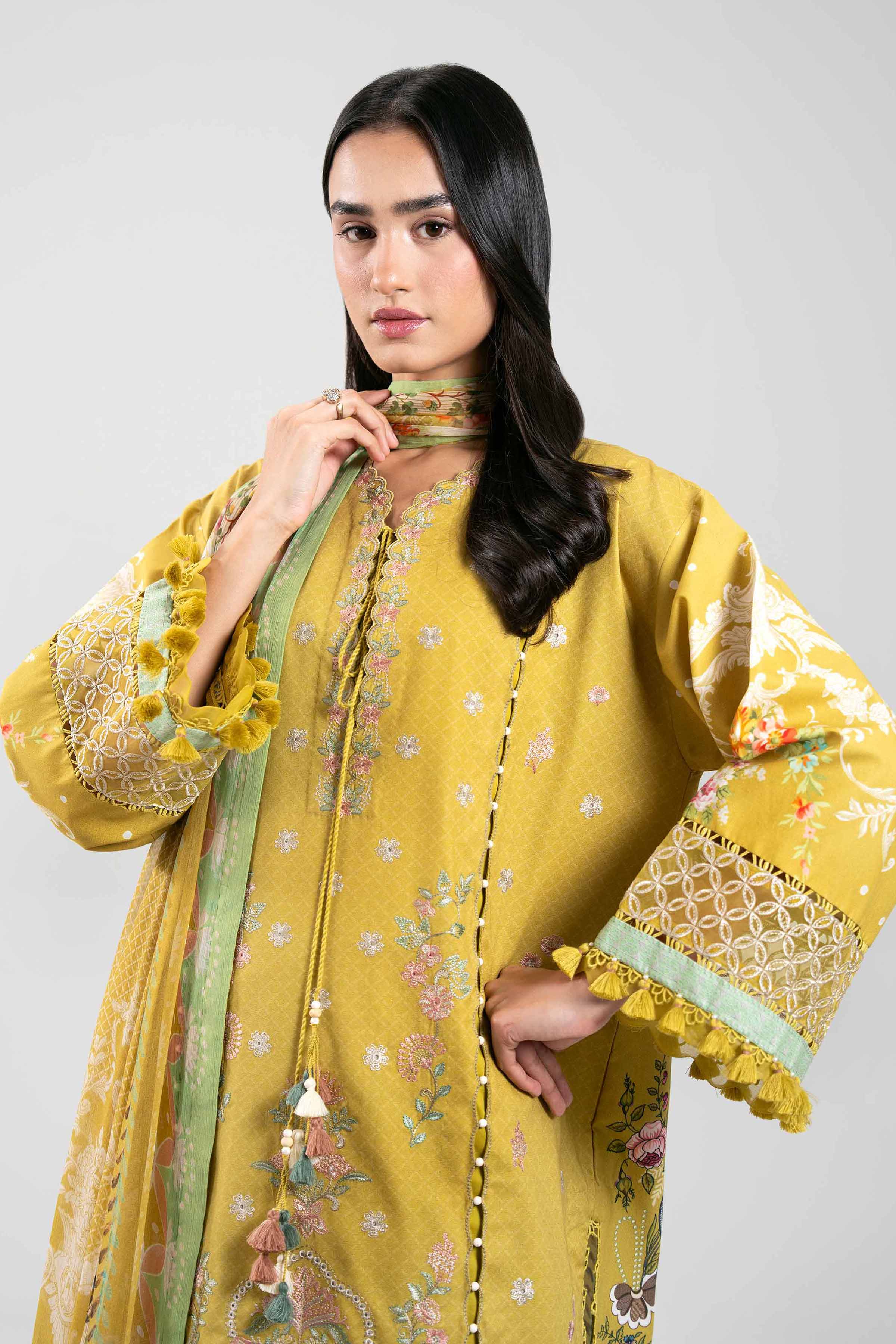 3 Piece - Digital Printed Embroidered Suit - 42601325 for Women - Unstitched Collection | Nishat | Shop Online