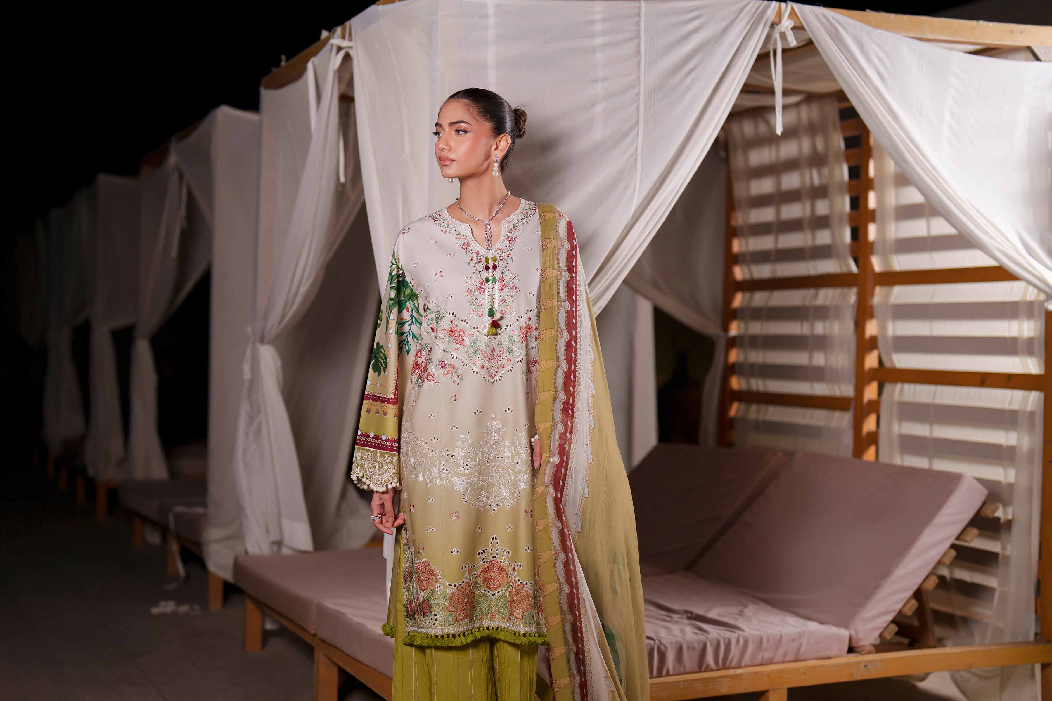 3 Piece - Embroidered Suit - 42601327 for Women - Unstitched Collection | Nishat | Shop Online