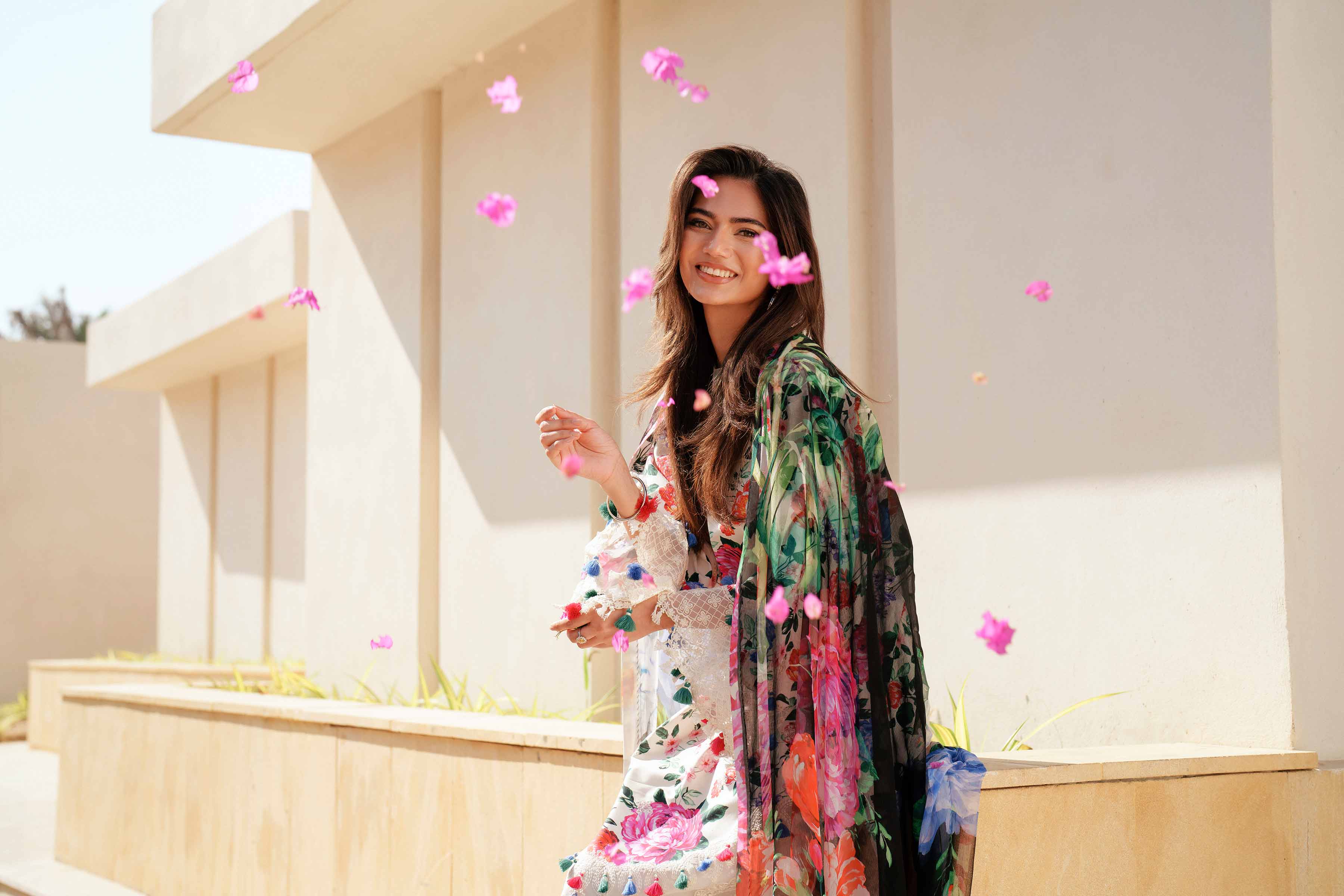 3 Piece - Digital Printed Embroidered Suit - 42601331