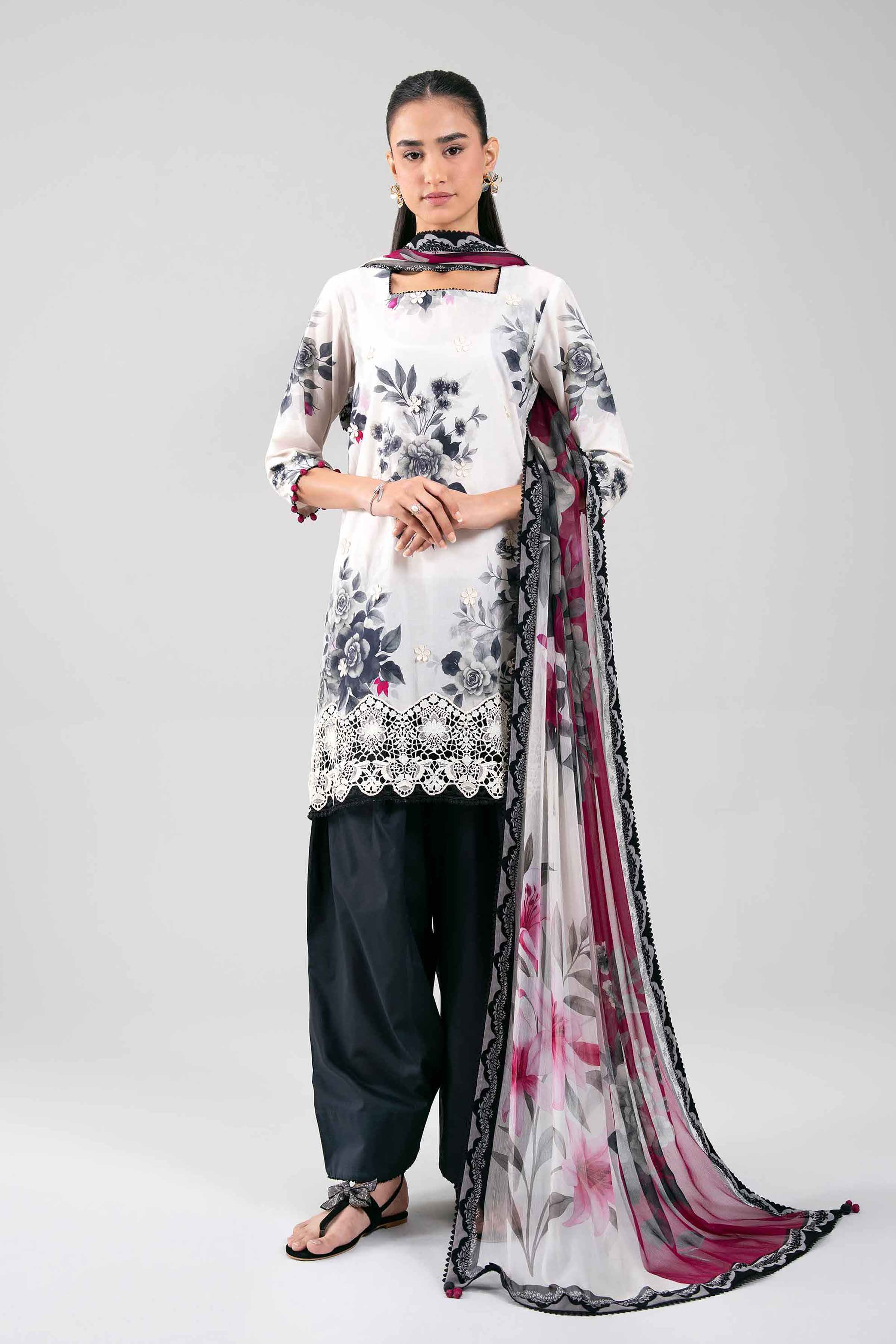 3 Piece - Embroidered Suit - 42601332 for Women - Unstitched Collection | Nishat | Shop Online