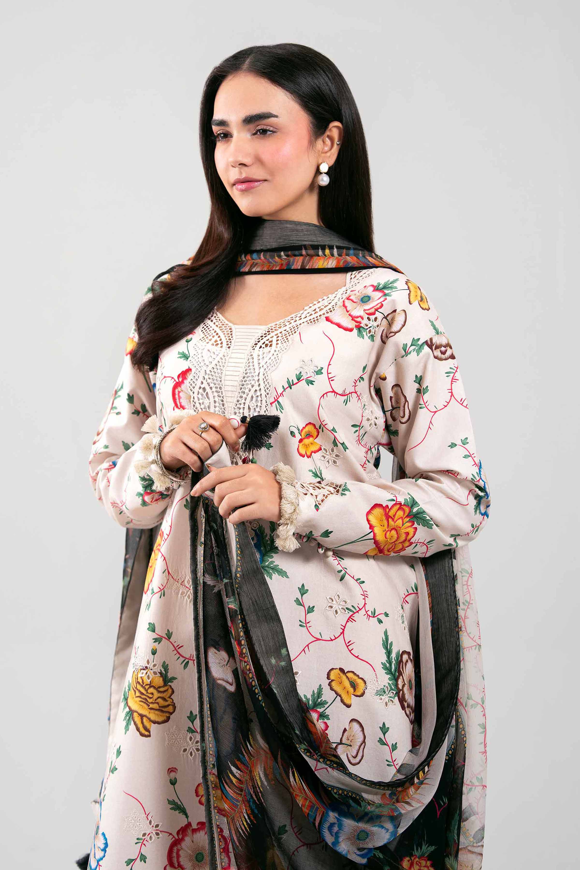 3 Piece - Digital Printed Embroidered Suit - 42601333 for Women - Unstitched Collection | Nishat | Shop Online