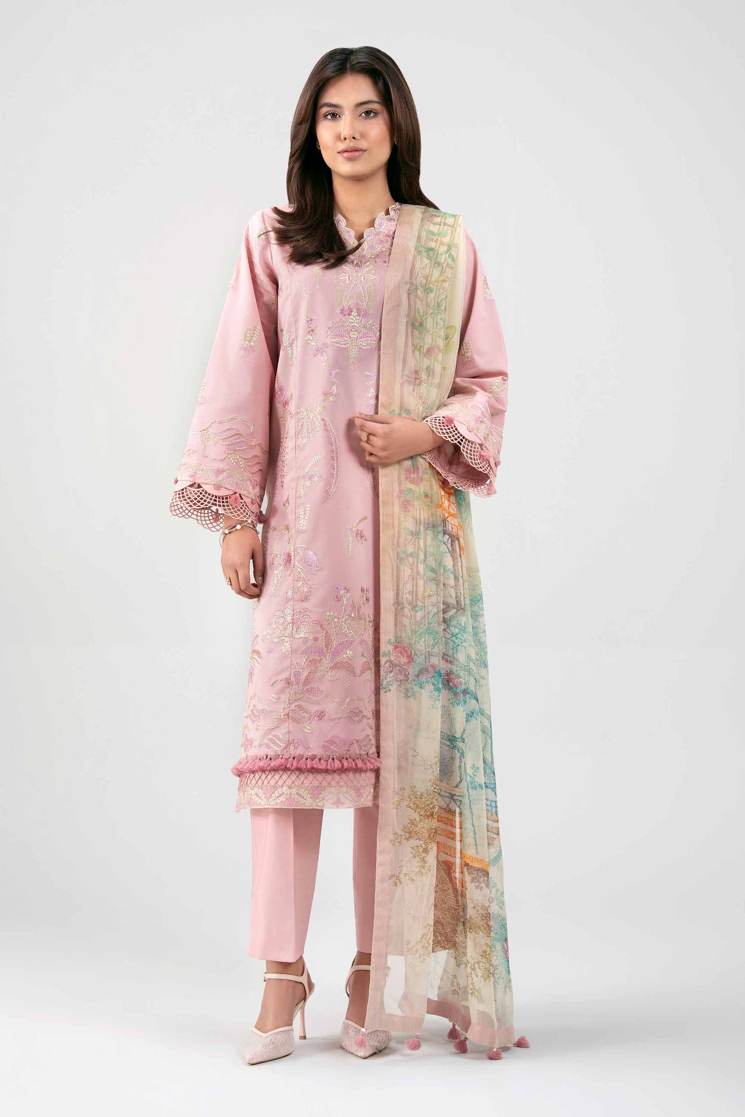 3 Piece - Digital Printed Embroidered Suit - 42601337 for Women - Unstitched Collection | Nishat | Shop Online