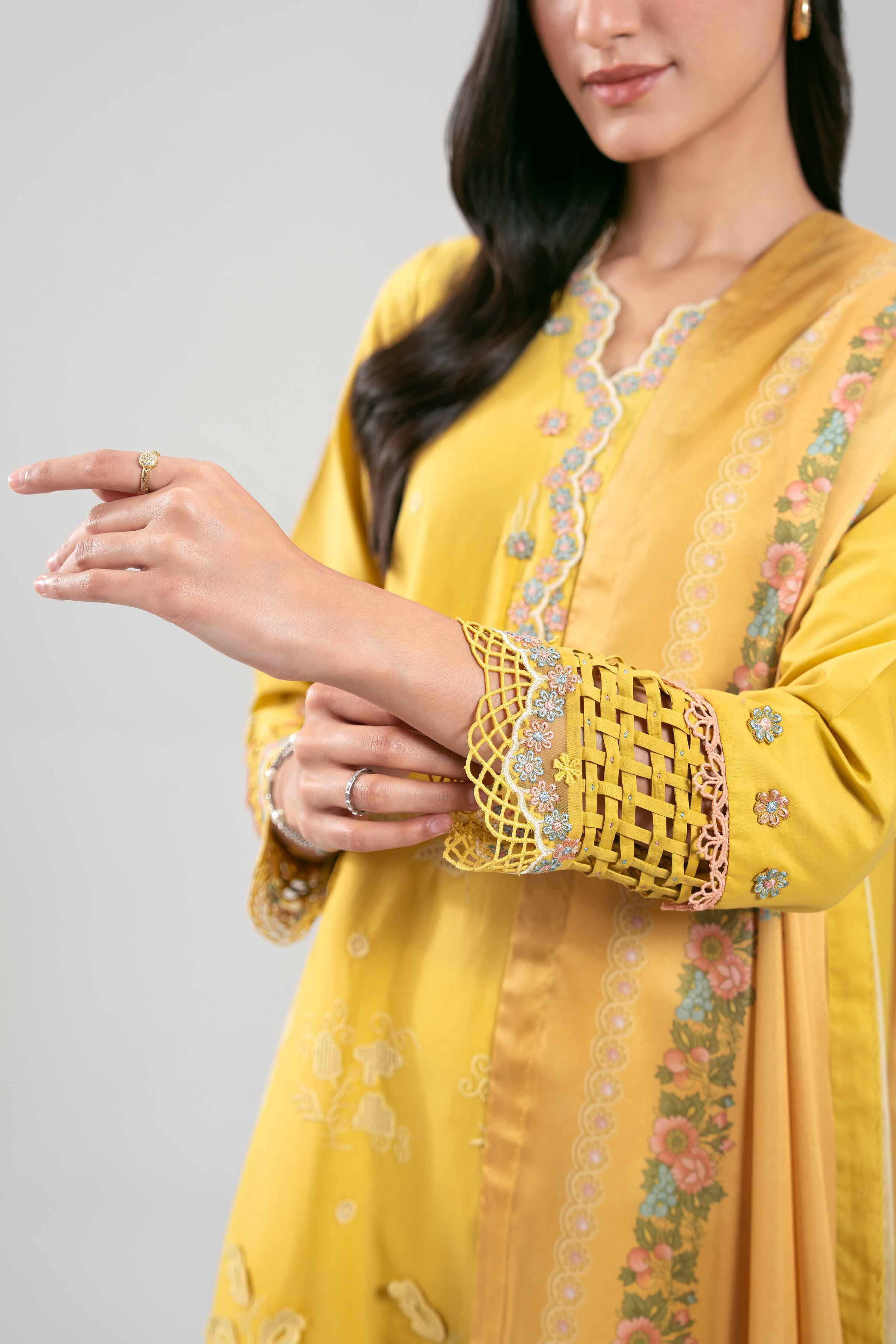 3 Piece - Embroidered Suit - 42601344 for Women - Unstitched Collection | Nishat | Shop Online
