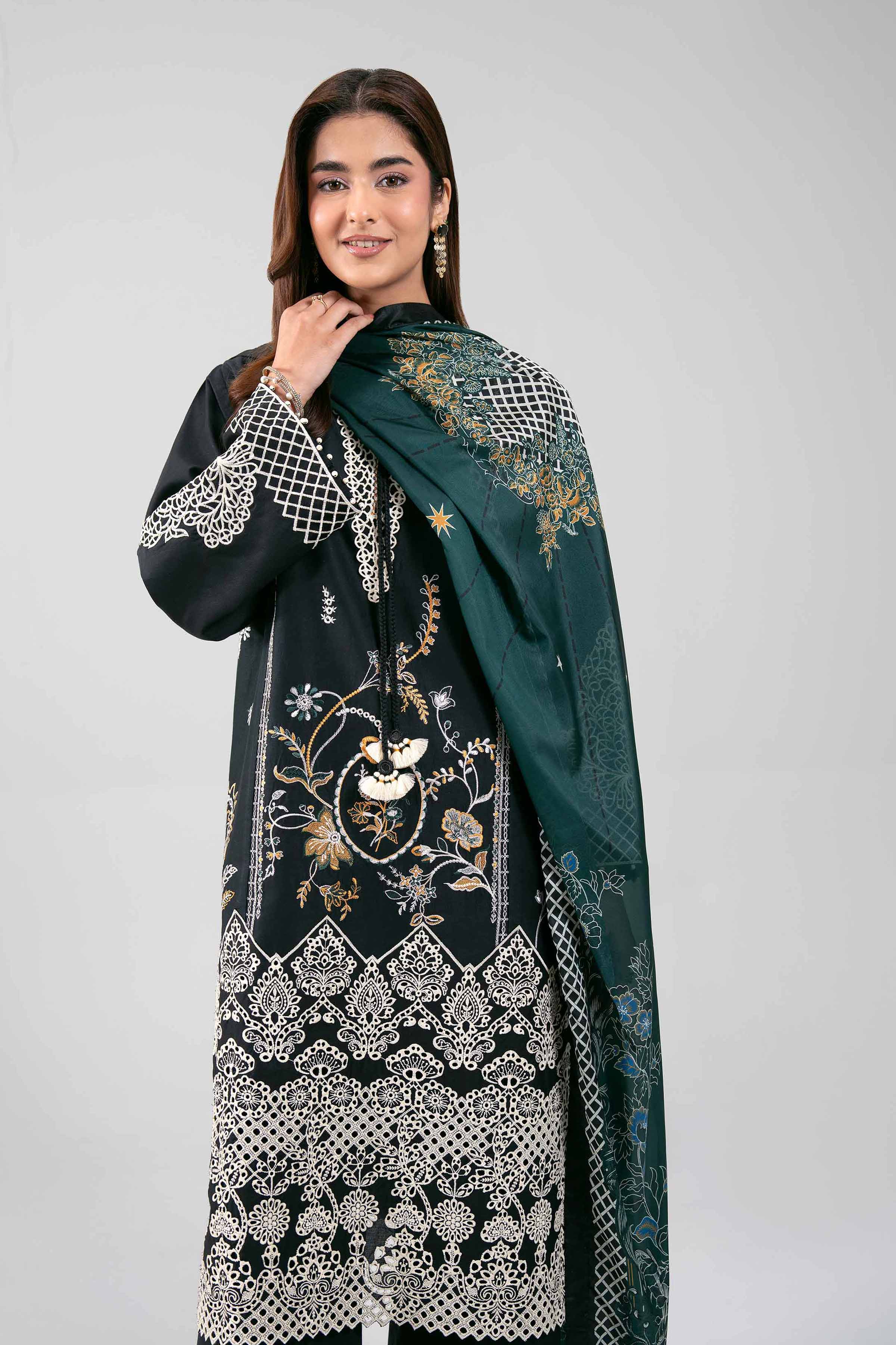 3 Piece - Embroidered Suit - 42601350 for Women - Unstitched Collection | Nishat | Shop Online