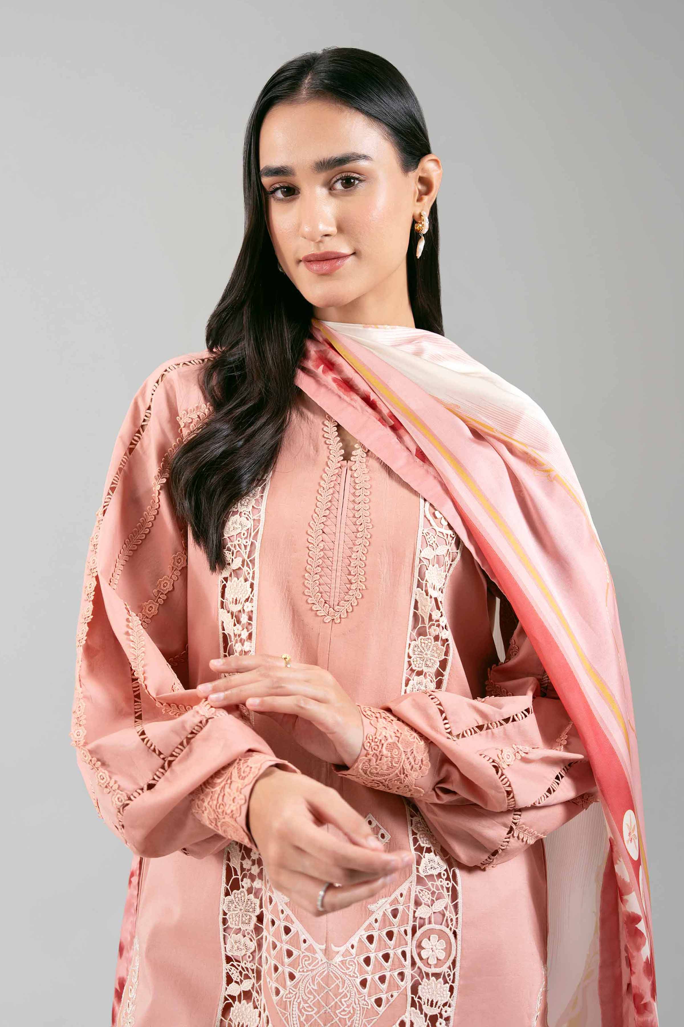 3 Piece - Embroidered Suit - 42601352 for Women - Unstitched Collection | Nishat | Shop Online