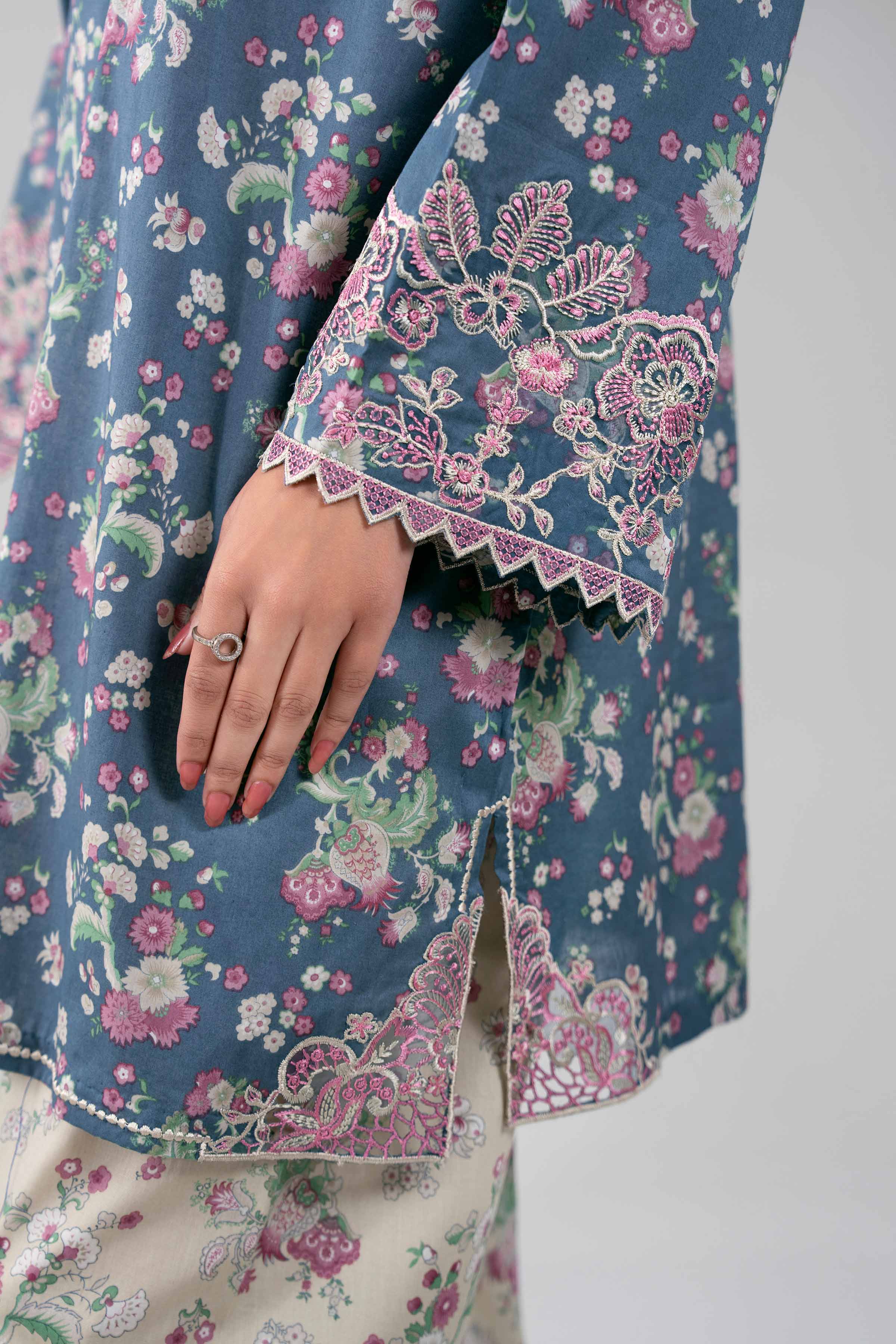 3 Piece - Digital Printed Embroidered Suit - 42601356 for Women - Unstitched Collection | Nishat | Shop Online