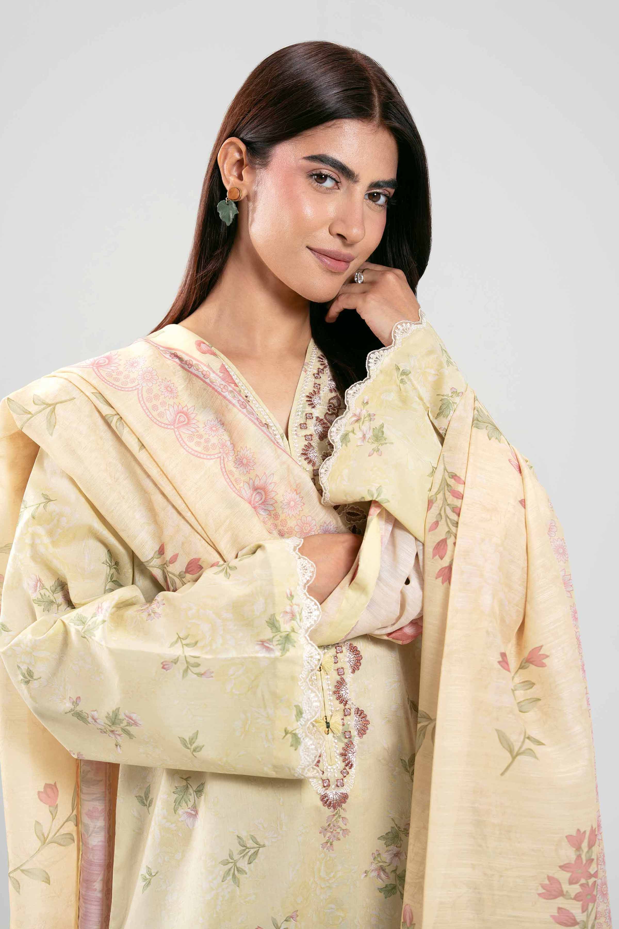 3 Piece - Digital Printed Embroidered Suit - 42601360 for Women - Unstitched Collection | Nishat | Shop Online