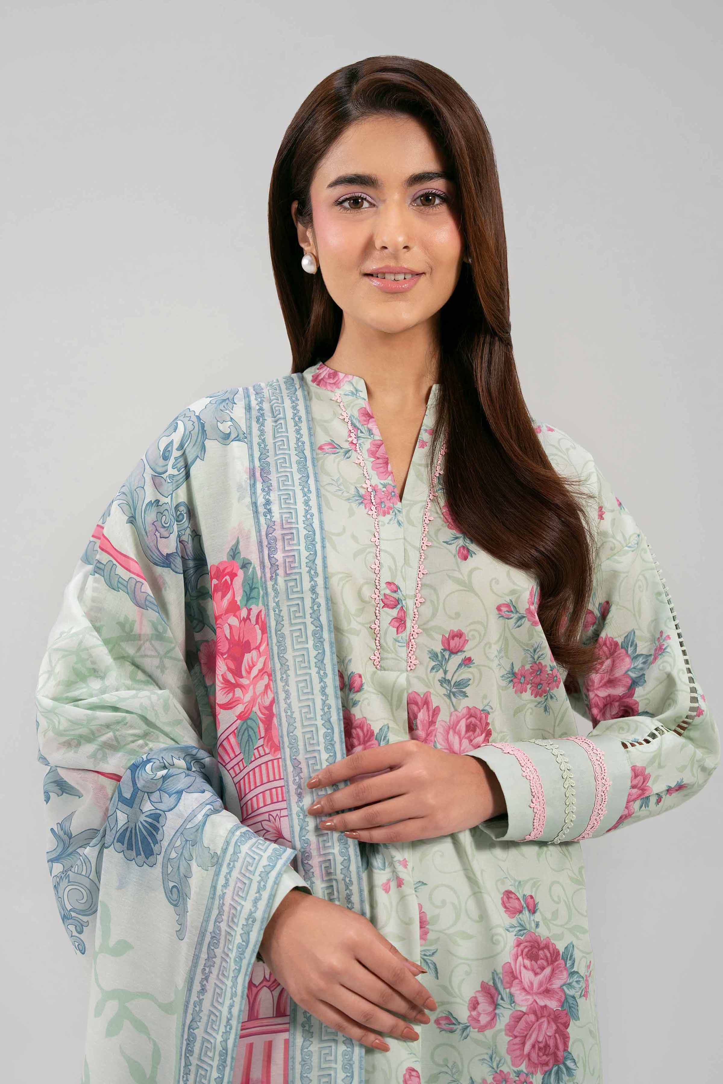 3 Piece - Digital Printed Suit - 42601364 for Women - Unstitched Collection | Nishat | Shop Online