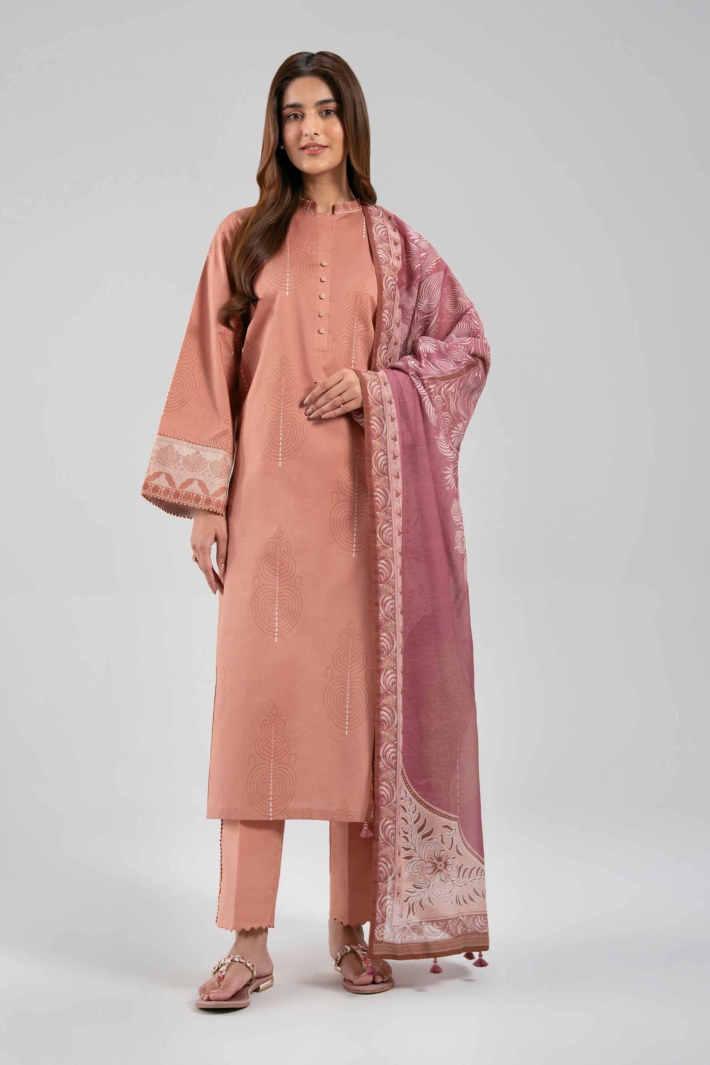 3 Piece - Digital Printed Suit - 42601375 for Women - Unstitched Collection | Nishat | Shop Online