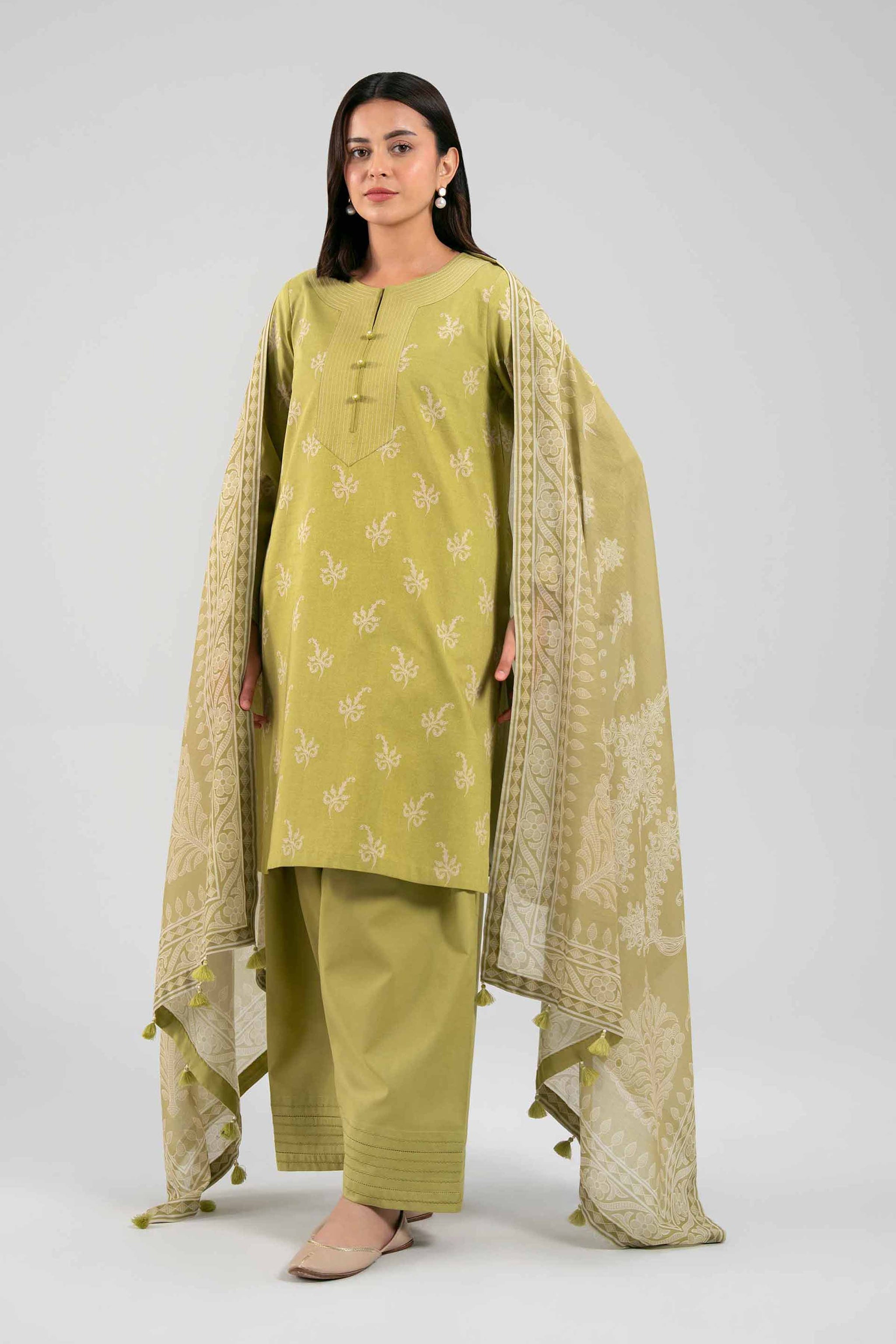 3 Piece - Digital Printed Suit - 42601379