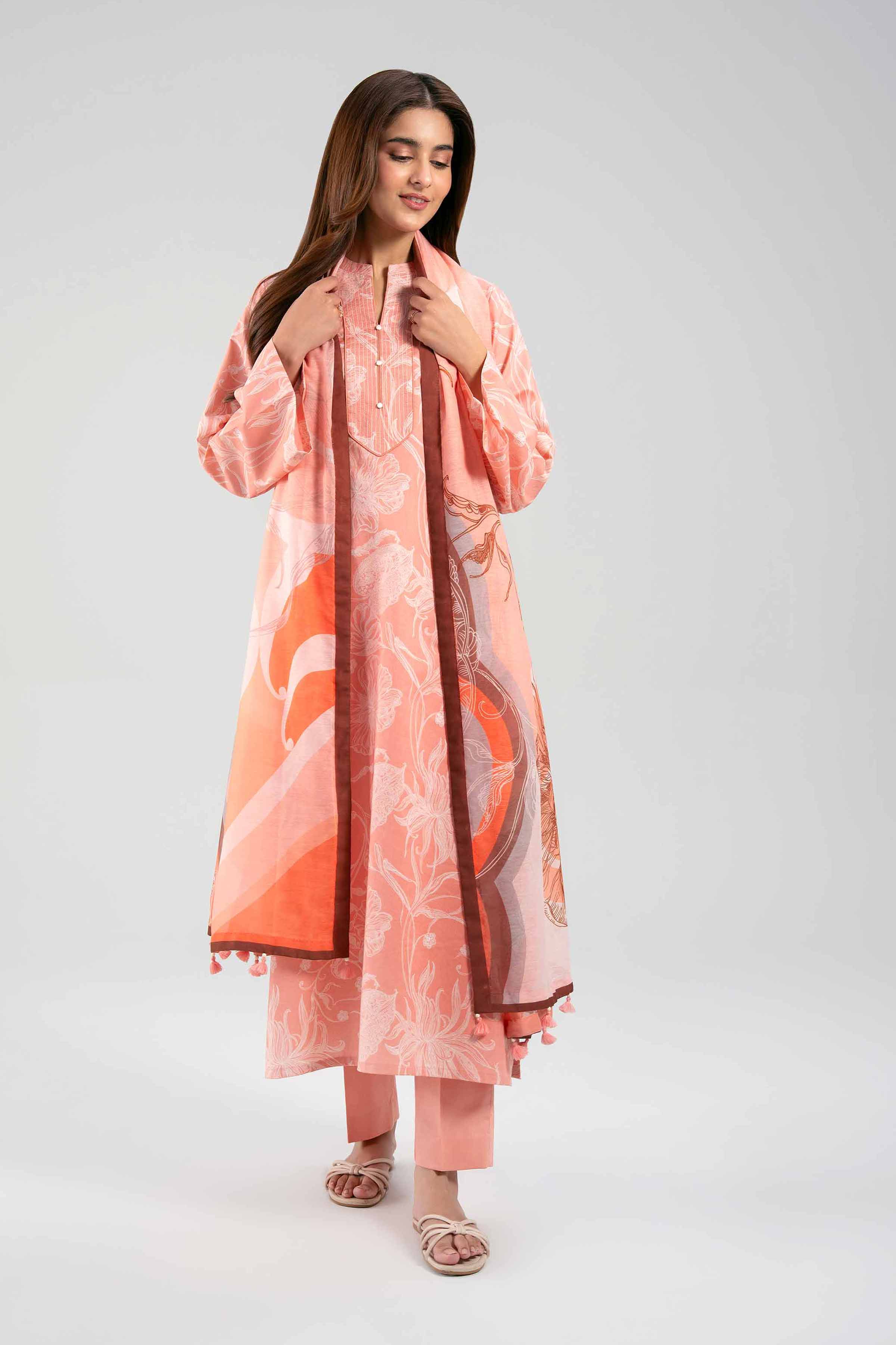 3 Piece - Digital Printed Suit - 42601381 for Women - Unstitched Collection | Nishat | Shop Online