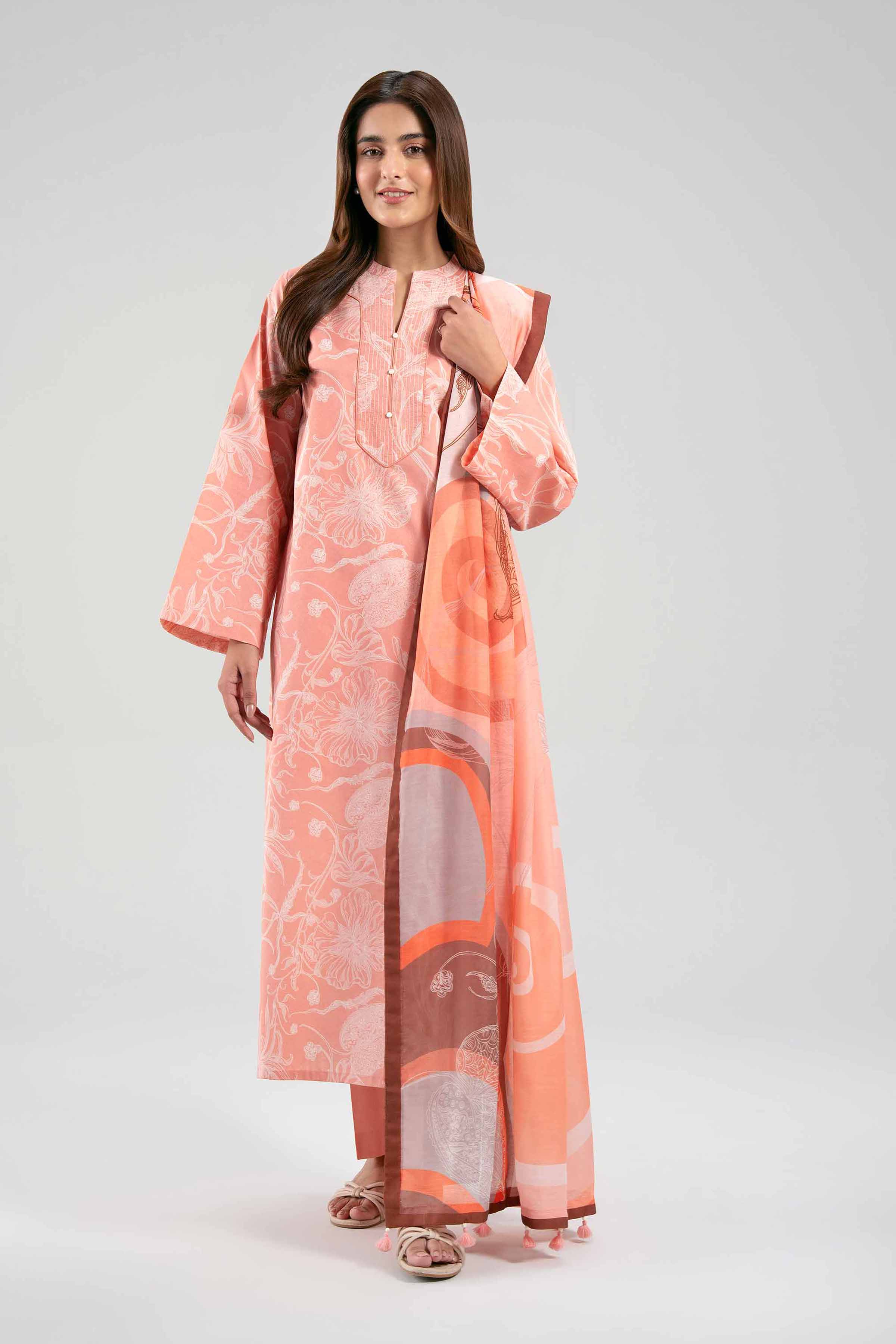 3 Piece - Digital Printed Suit - 42601381 for Women - Unstitched Collection | Nishat | Shop Online