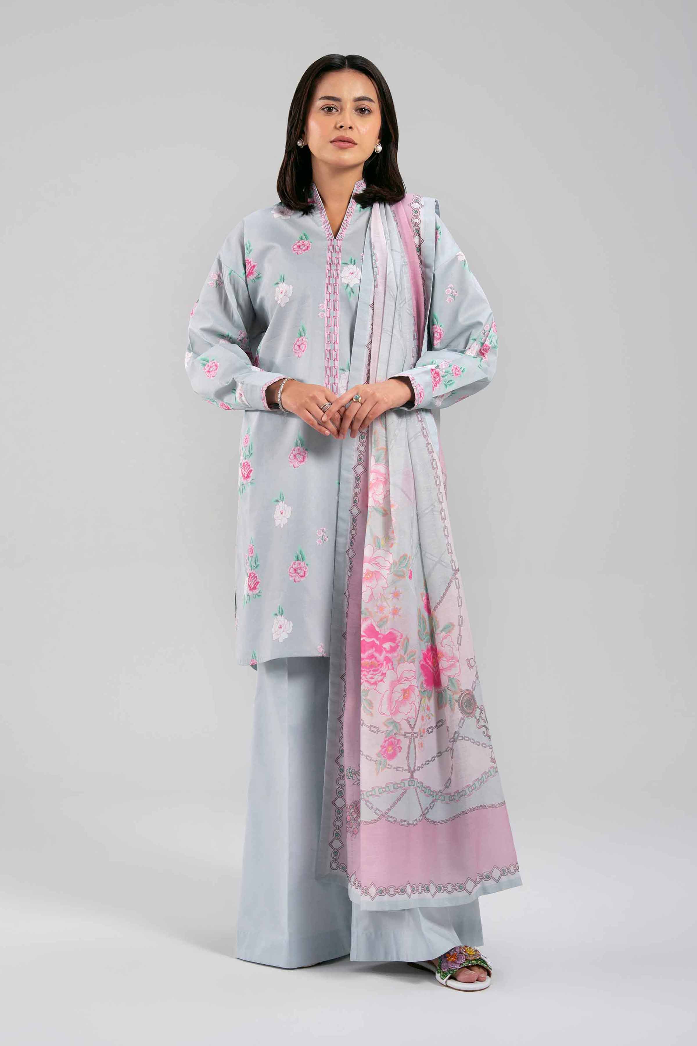 3 Piece - Digital Printed Suit - 42601382 for Women - Unstitched Collection | Nishat | Shop Online