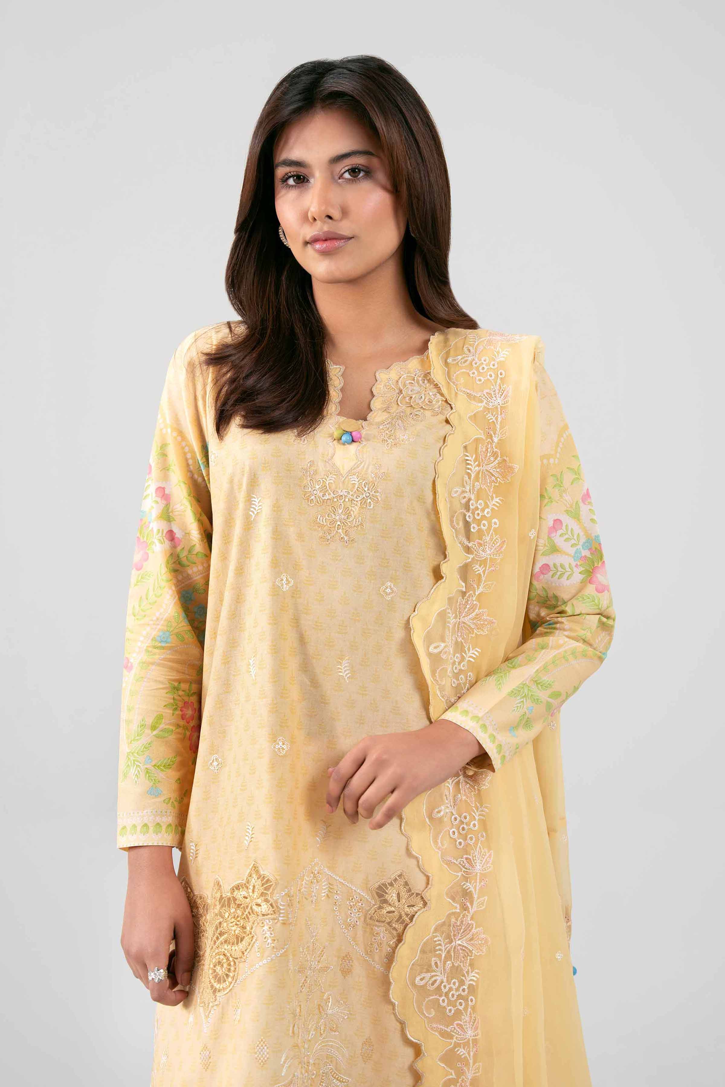 3 Piece - Embroidered Suit - 42601388 for Women - Unstitched Collection | Nishat | Shop Online
