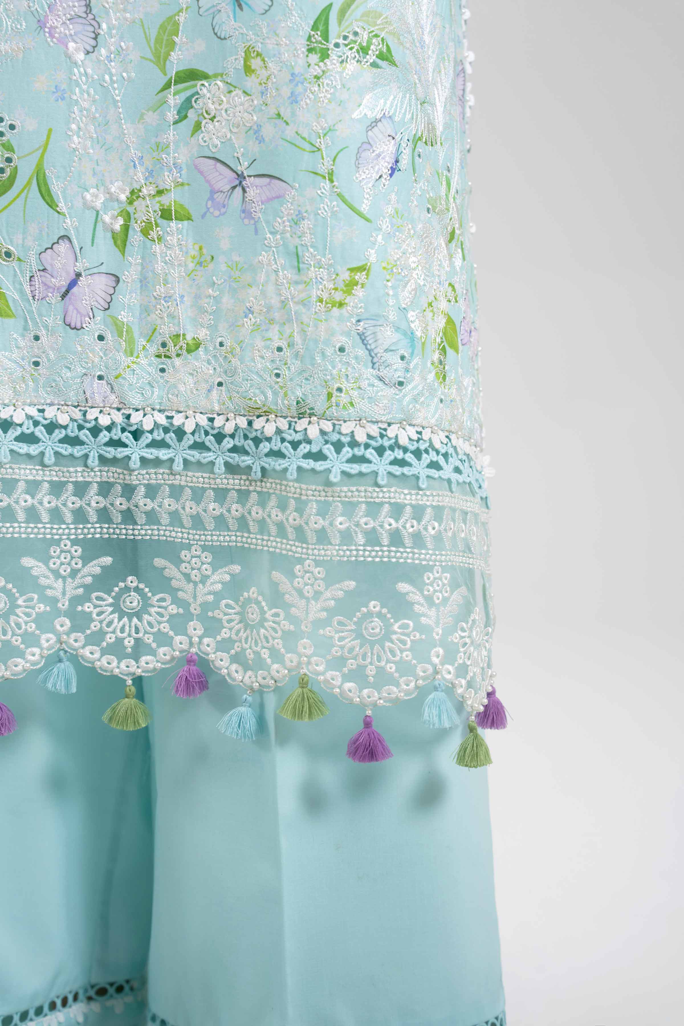 3 Piece - Digital Printed Embroidered Suit - 42601397 for Women - Unstitched Collection | Nishat | Shop Online