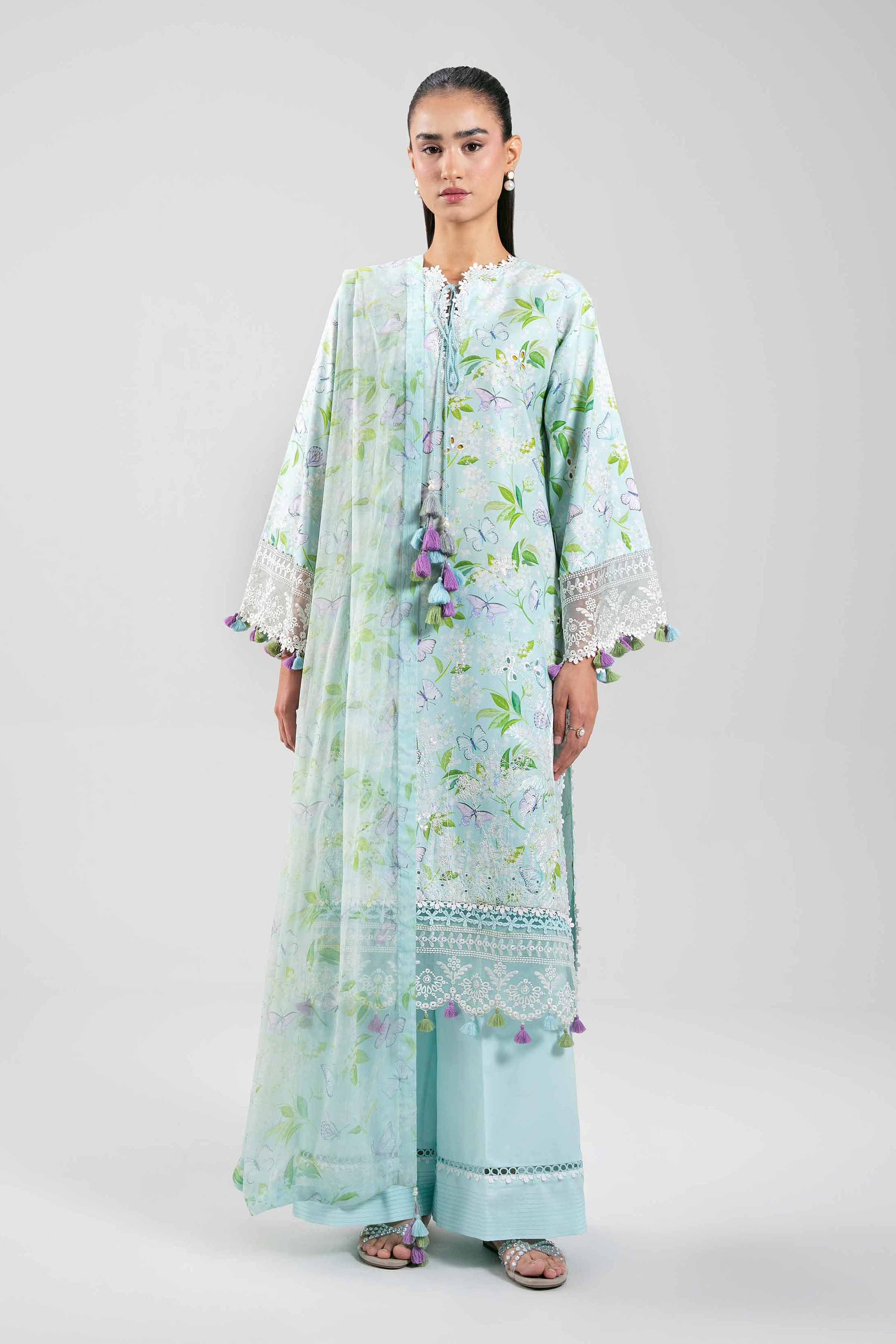 3 Piece - Digital Printed Embroidered Suit - 42601397 for Women - Unstitched Collection | Nishat | Shop Online