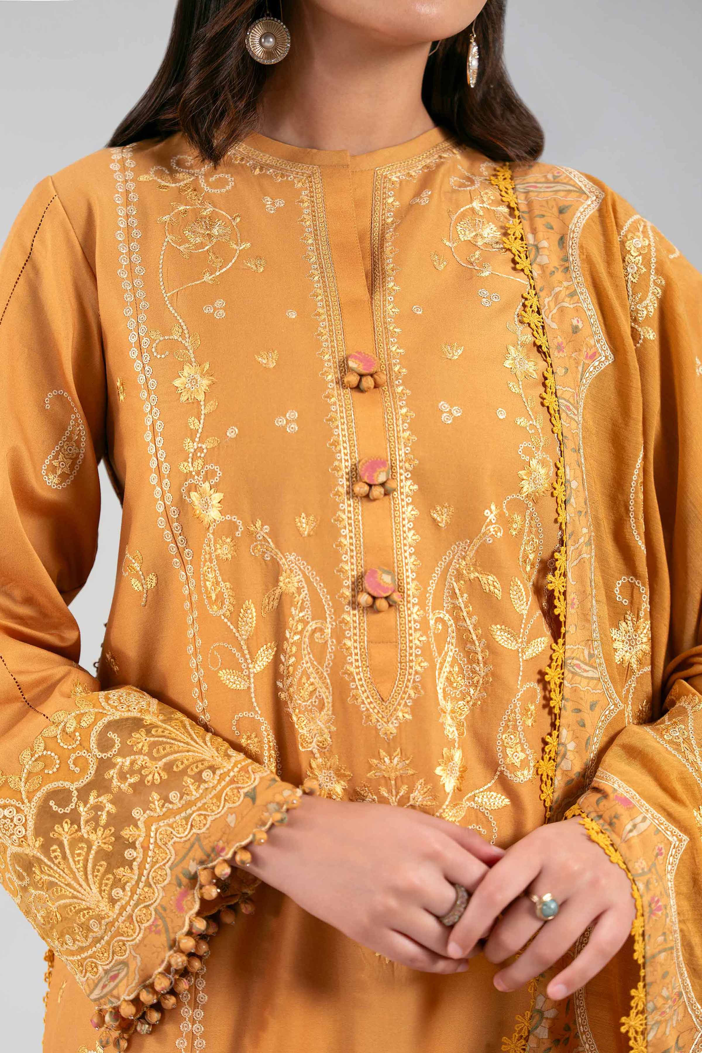 3 Piece - Digital Printed Embroidered Suit - 42601399 for Women - Unstitched Collection | Nishat | Shop Online