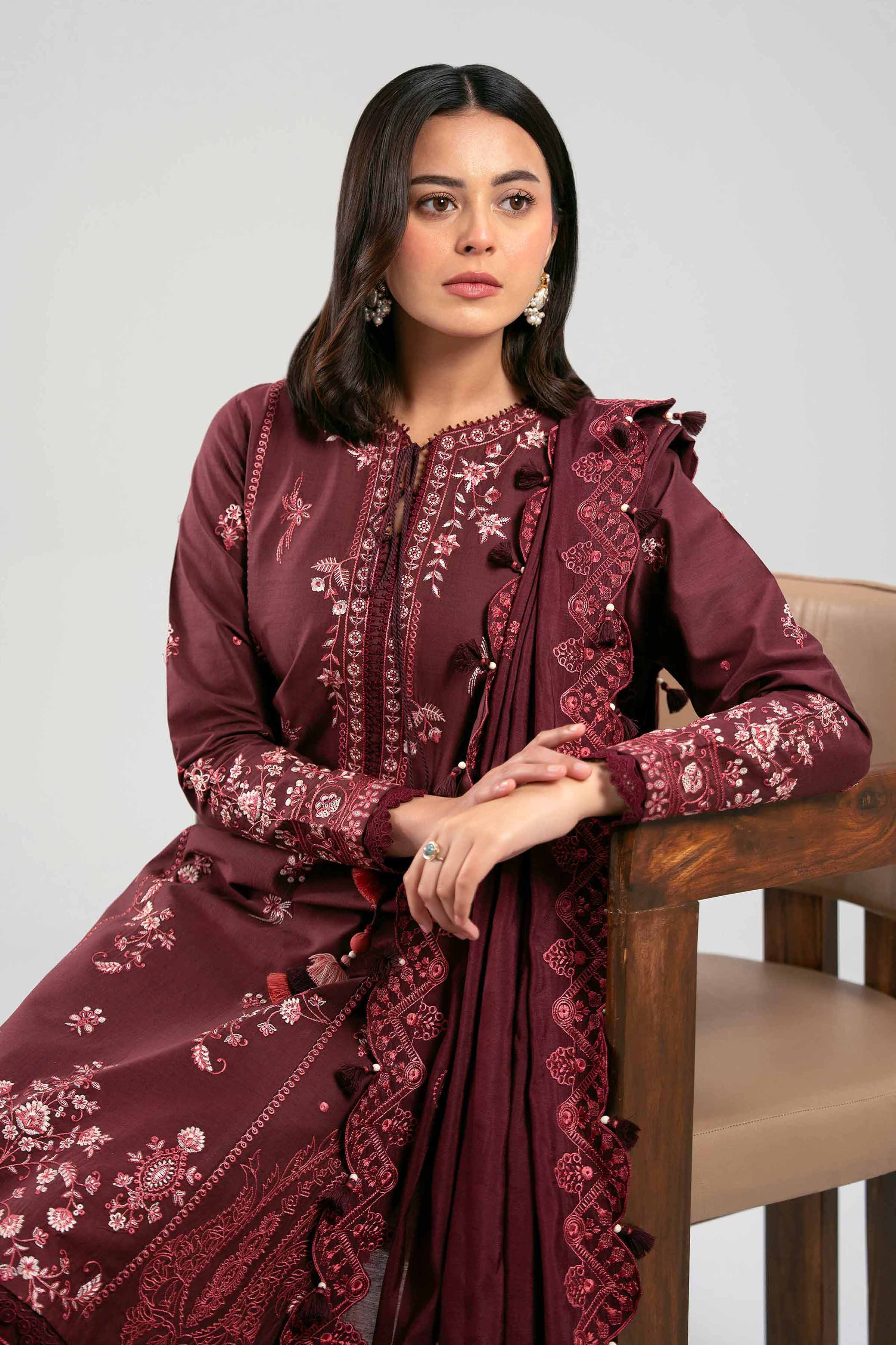 3 Piece - Embroidered Suit - 42601401 for Women - Unstitched Collection | Nishat | Shop Online