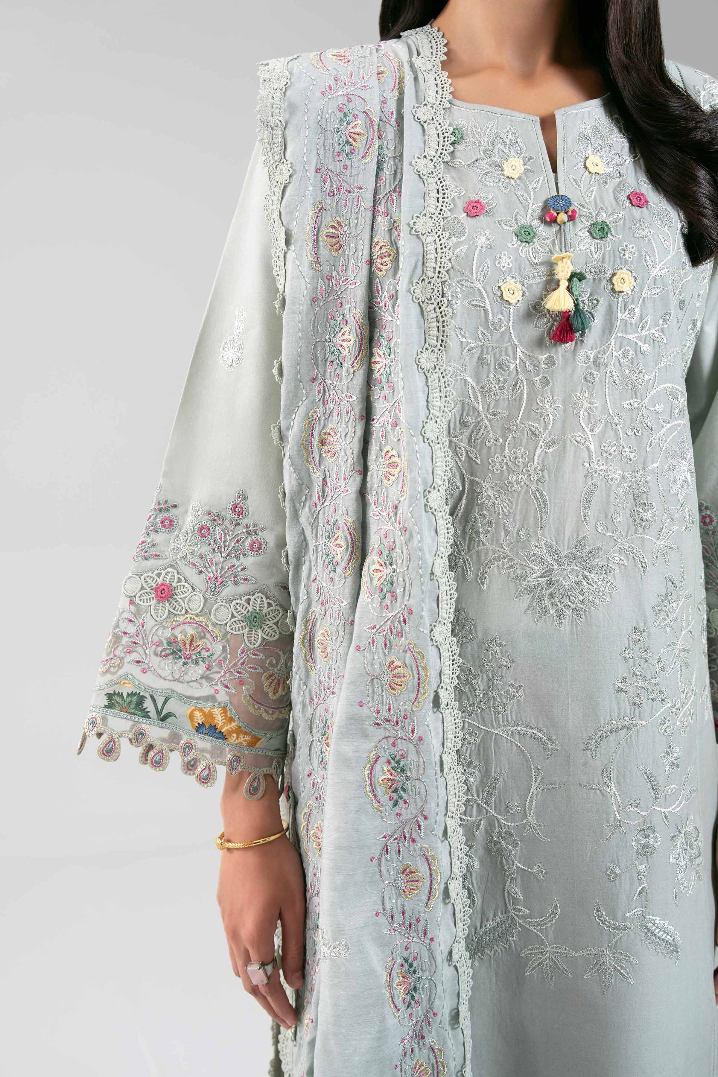 3 Piece - Embroidered Suit - 42601402 for Women - Unstitched Collection | Nishat | Shop Online