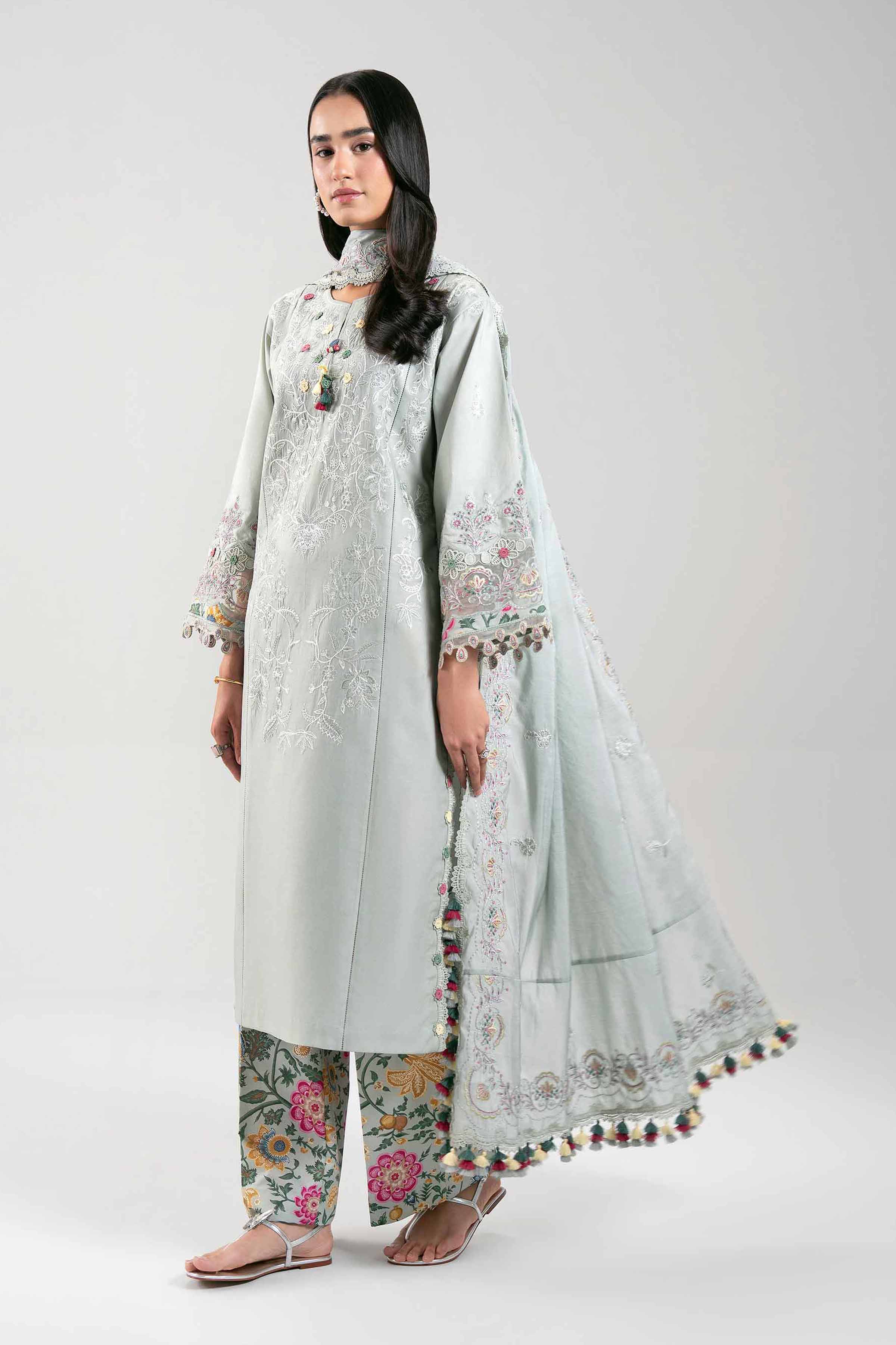 3 Piece - Embroidered Suit - 42601402 for Women - Unstitched Collection | Nishat | Shop Online
