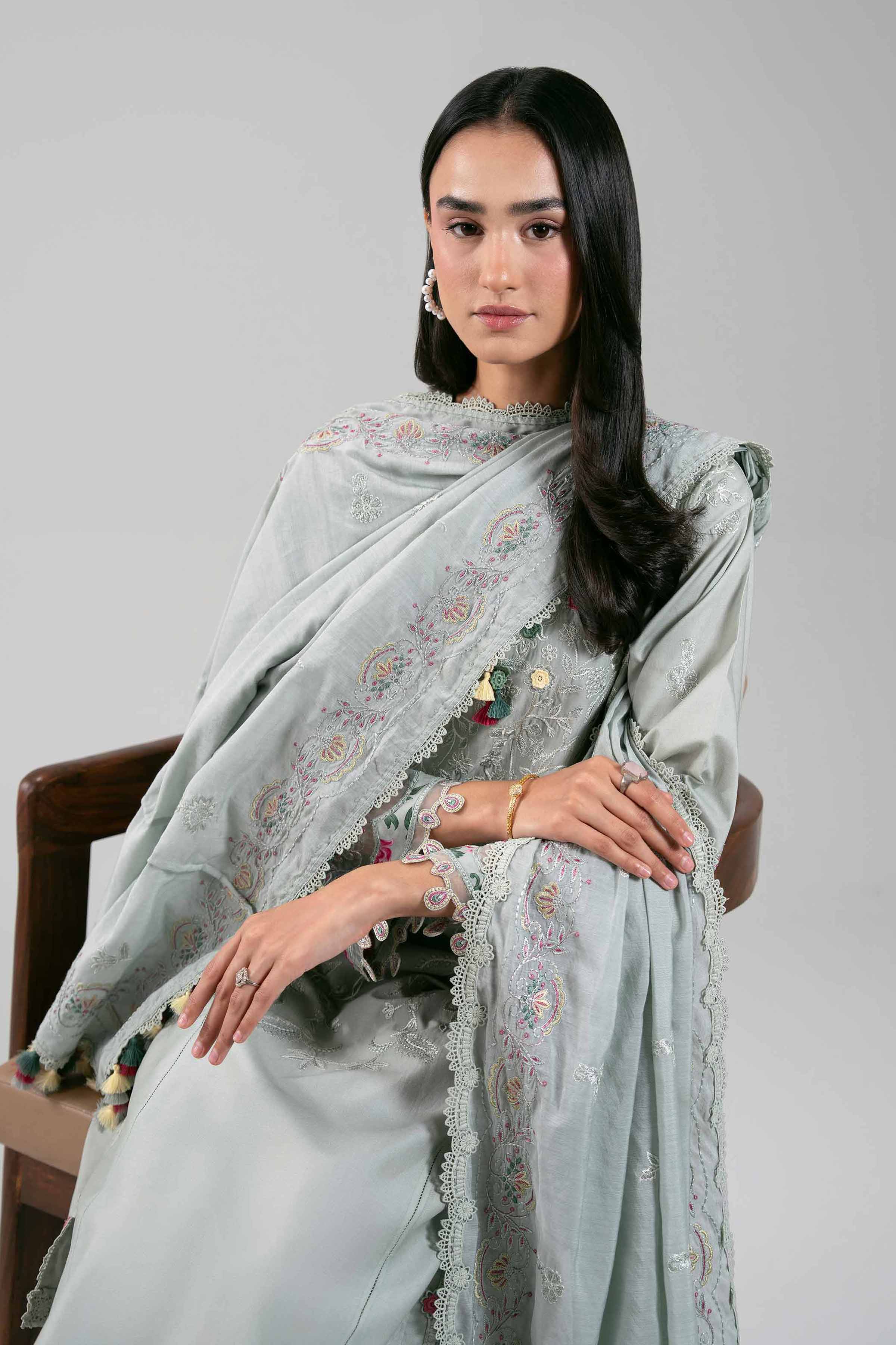 3 Piece - Embroidered Suit - 42601402 for Women - Unstitched Collection | Nishat | Shop Online