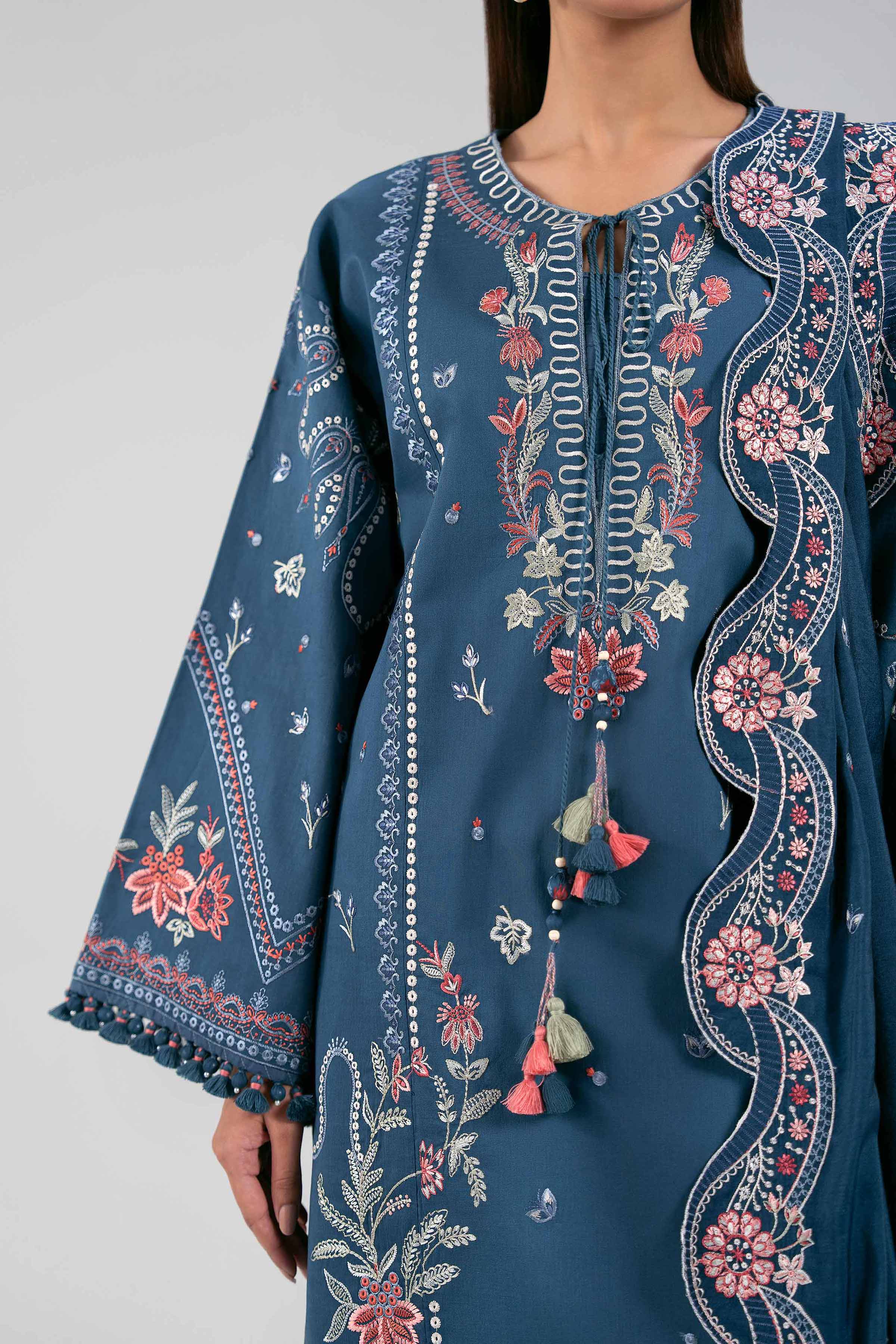 3 Piece - Embroidered Suit - 42601403 for Women - Unstitched Collection | Nishat | Shop Online