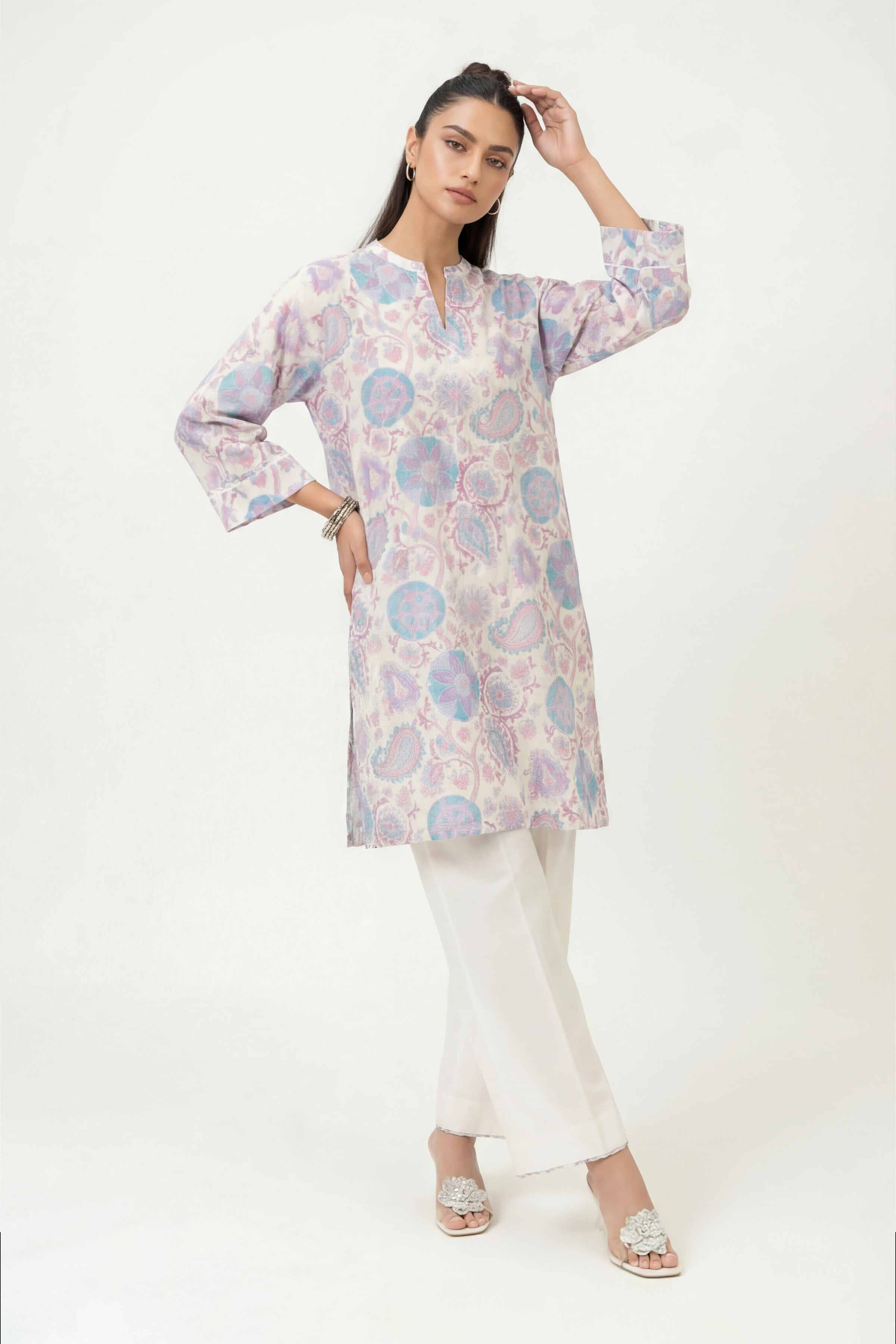 2 Piece - Printed Suit - 42601406 for Women - Unstitched Collection | Nishat | Shop Online