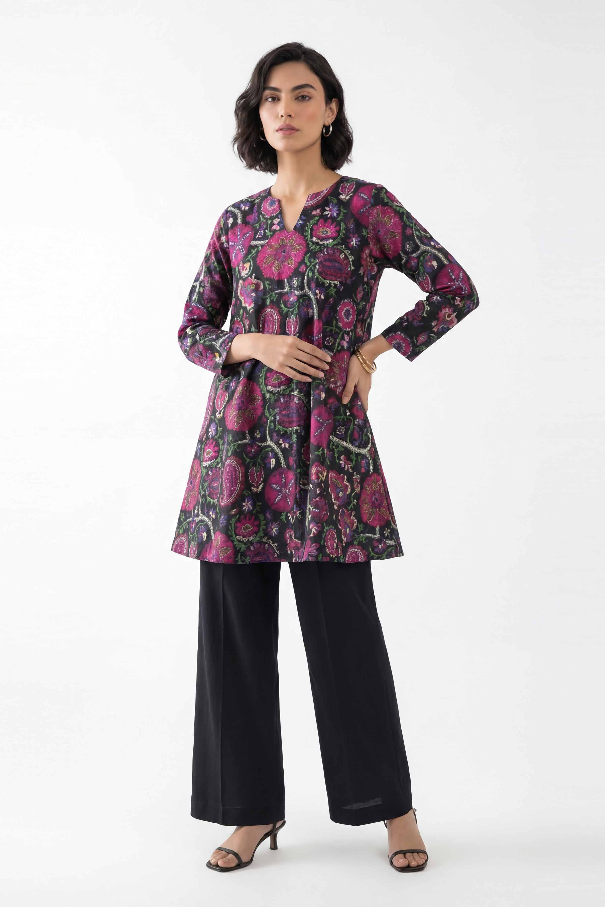 2 Piece - Printed Suit - 42601412 for Women - Unstitched Collection | Nishat | Shop Online