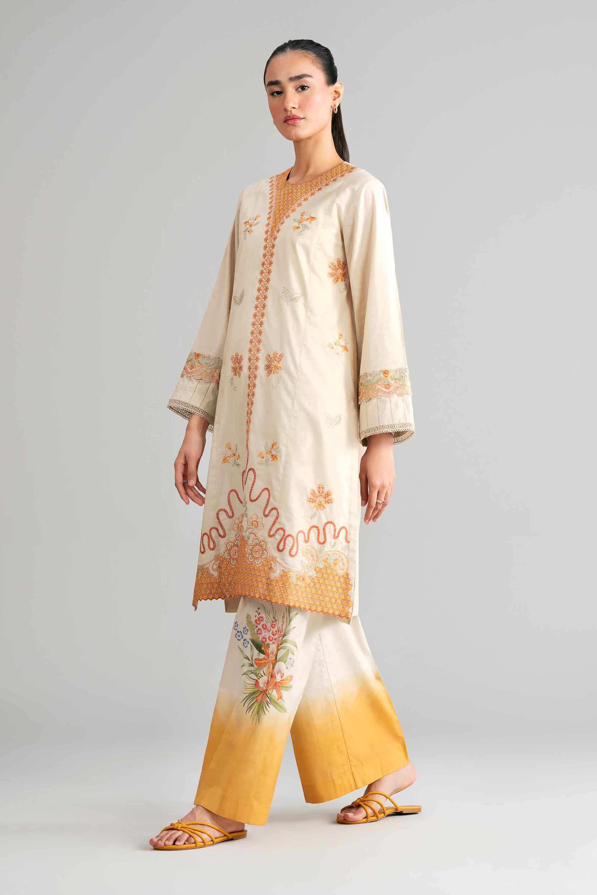2 Piece - Digital Printed Embroidered Suit - 42601415 for Women - Unstitched Collection | Nishat | Shop Online