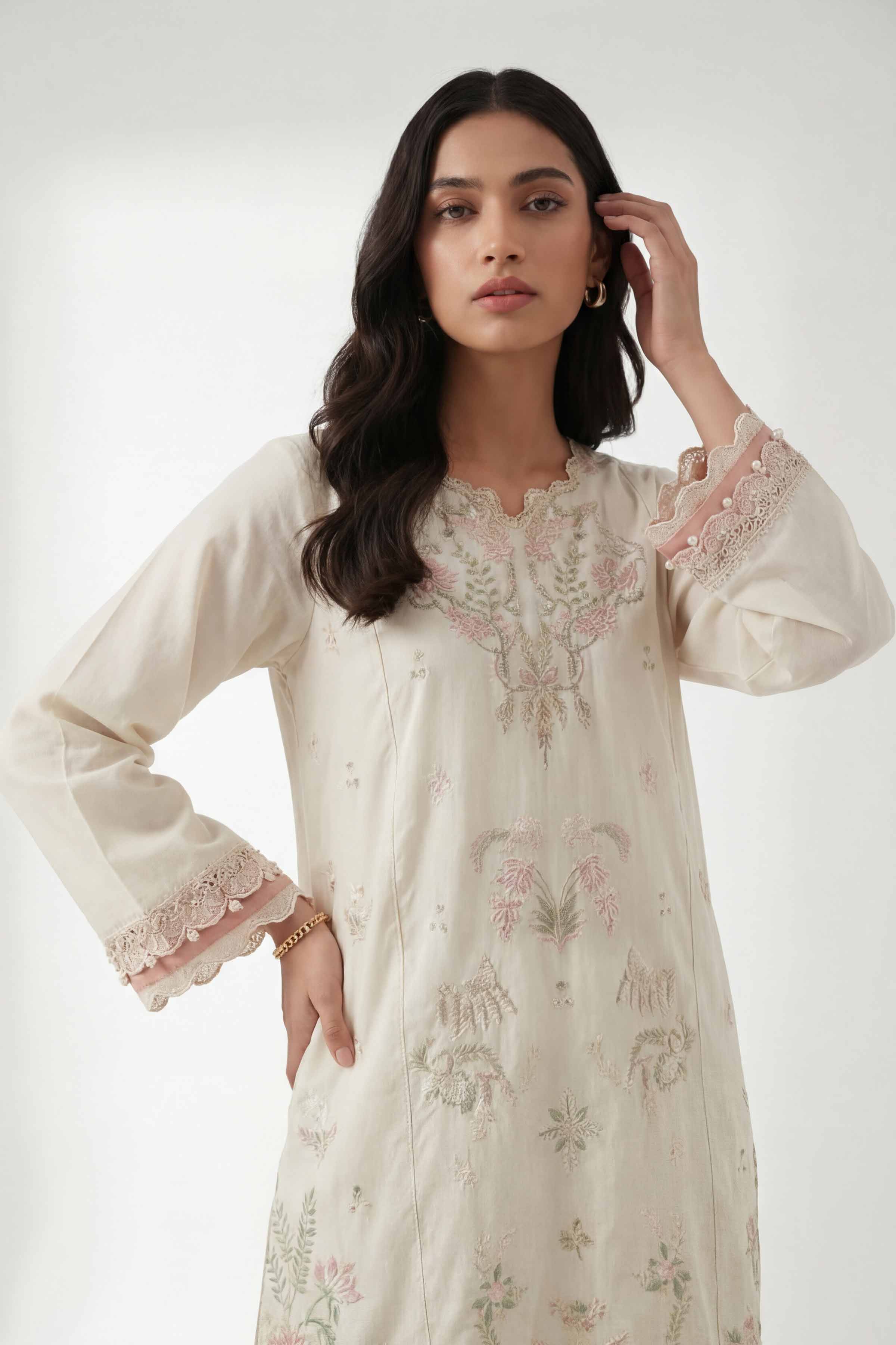 2 Piece - Digital Printed Embroidered Suit - 42601420 for Women - Unstitched Collection | Nishat | Shop Online