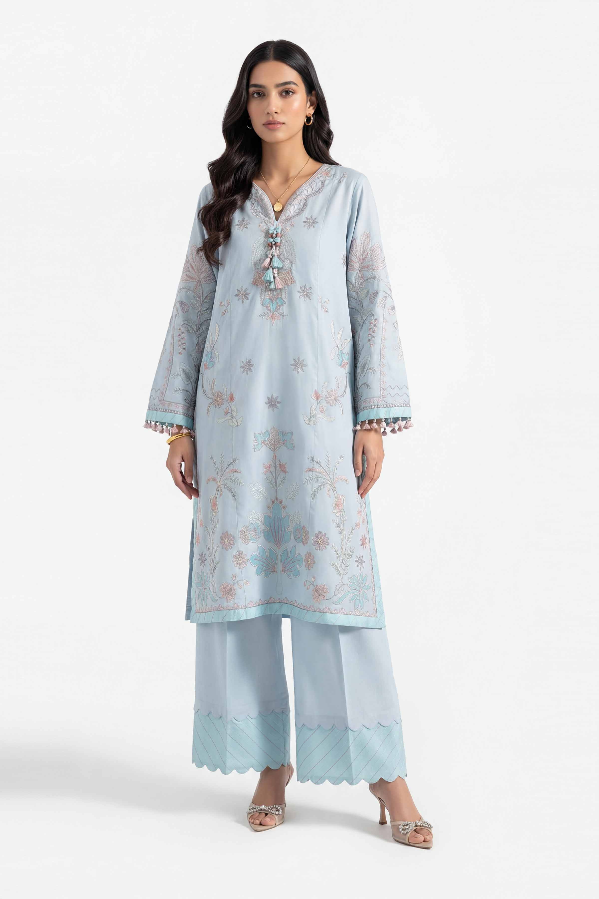 2 Piece - Embroidered Suit - 42601428 for Women - Unstitched Collection | Nishat | Shop Online