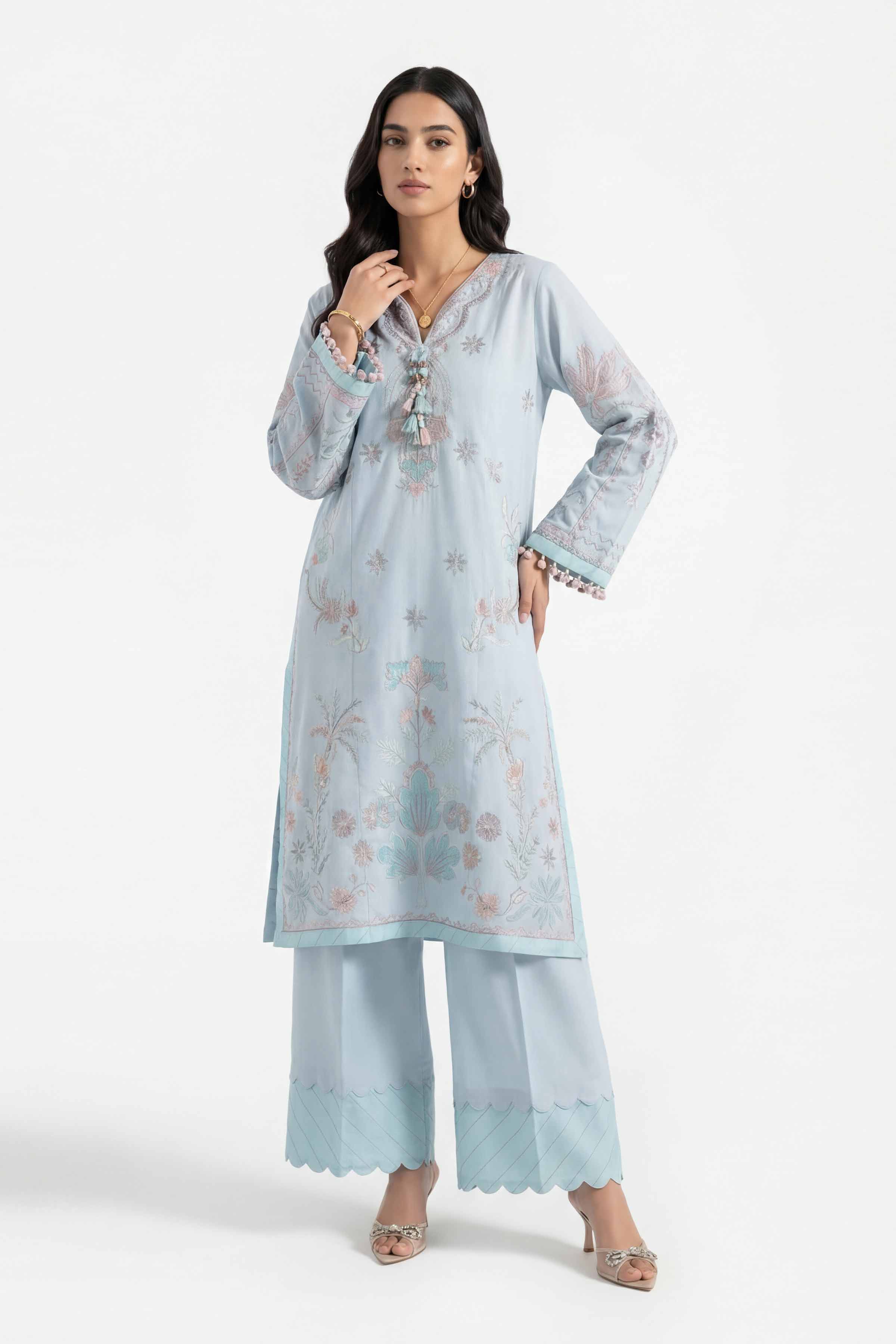 2 Piece - Embroidered Suit - 42601428 for Women - Unstitched Collection | Nishat | Shop Online