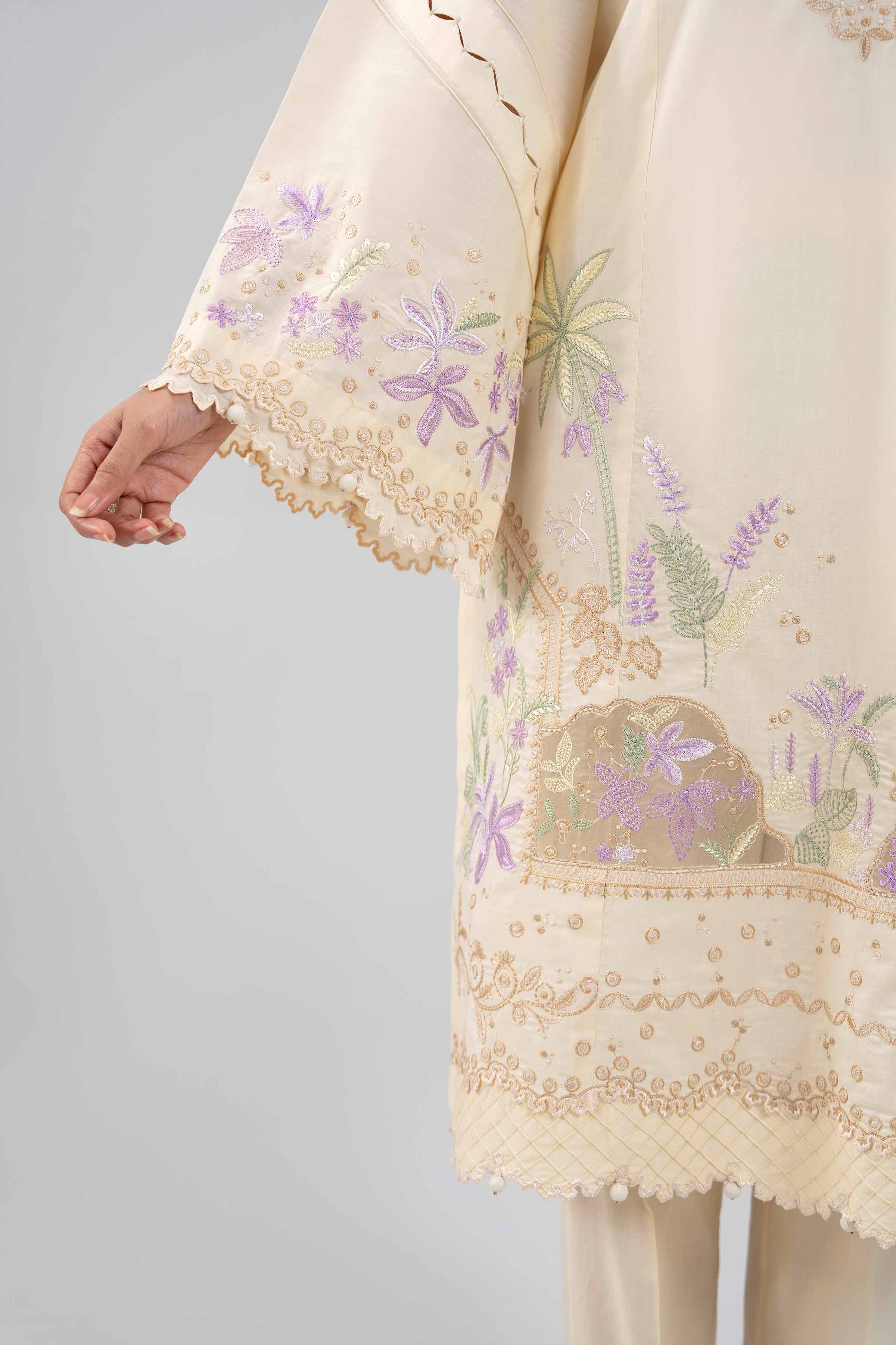 2 Piece - Embroidered Suit - 42601431 for Women - Unstitched Collection | Nishat | Shop Online