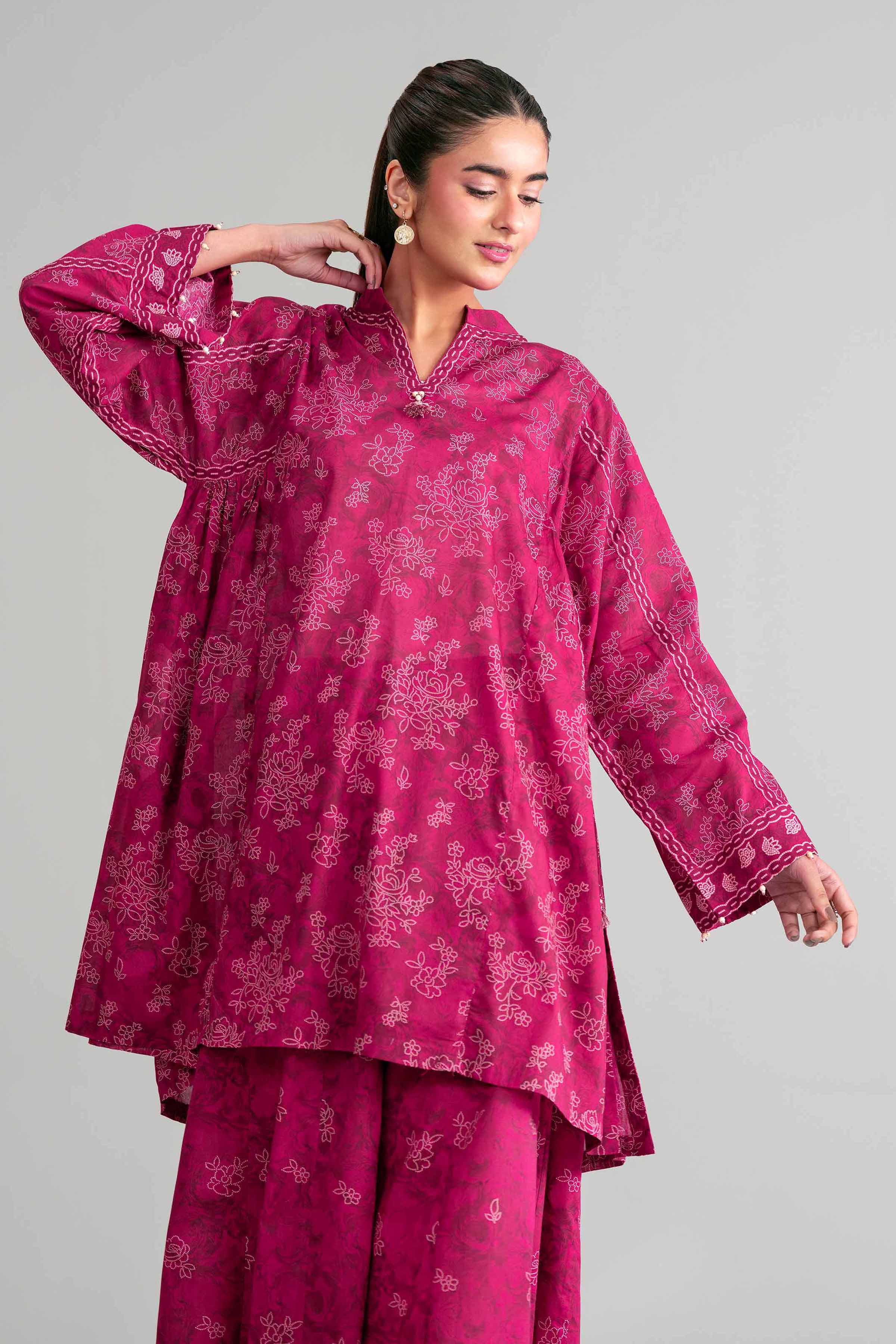 2 Piece - Printed Suit - 42601438 for Women - Unstitched Collection | Nishat | Shop Online