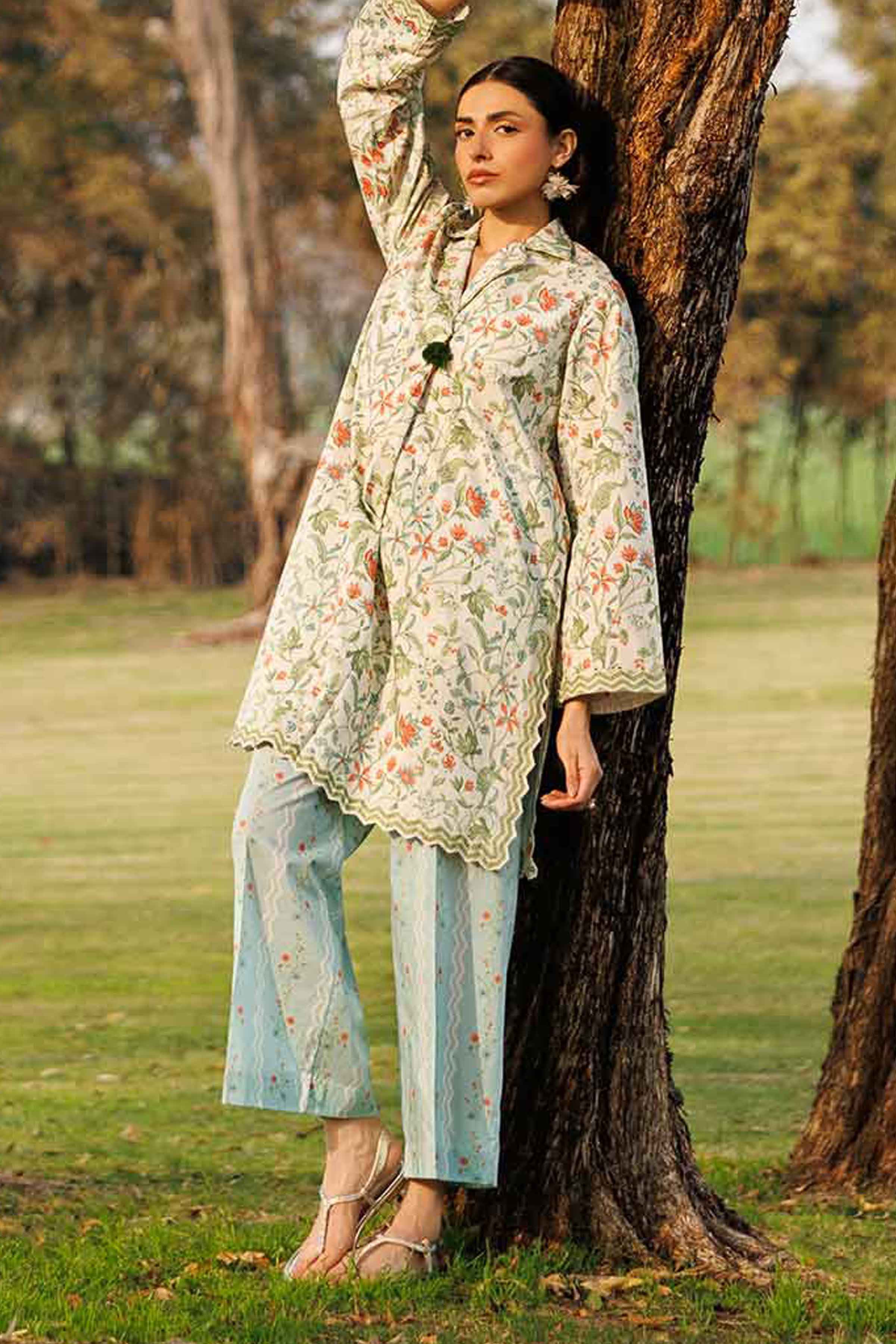 2 Piece - Printed Suit - 42601446 for Women - Unstitched Collection | Nishat | Shop Online