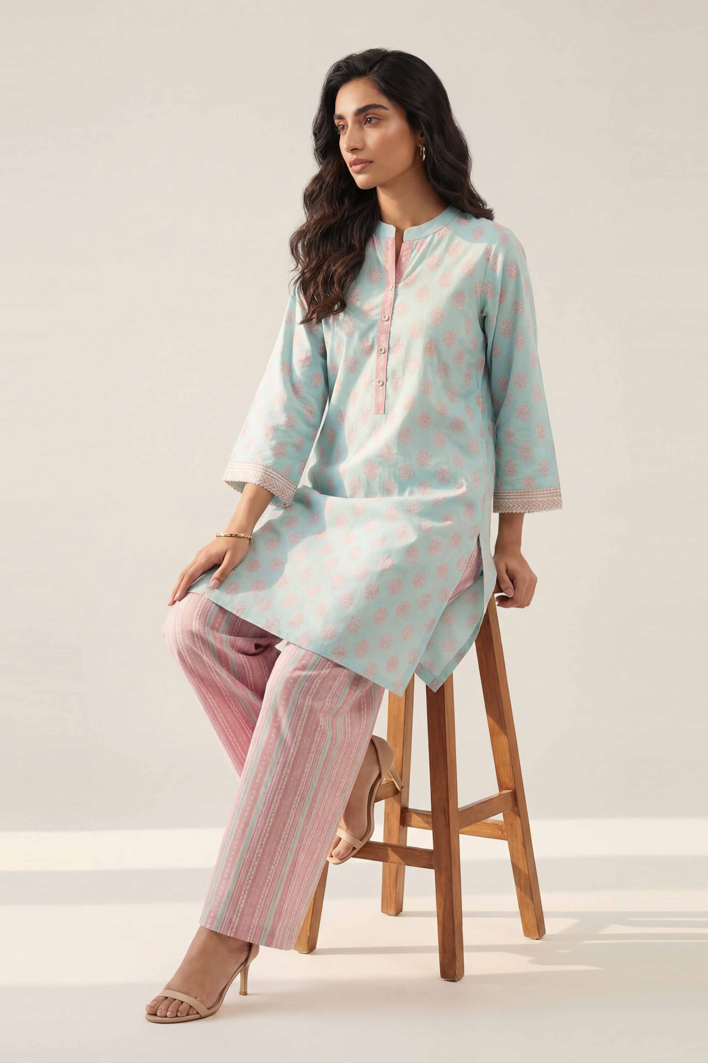 2 Piece - Printed Suit - 42601450 for Women - Unstitched Collection | Nishat | Shop Online