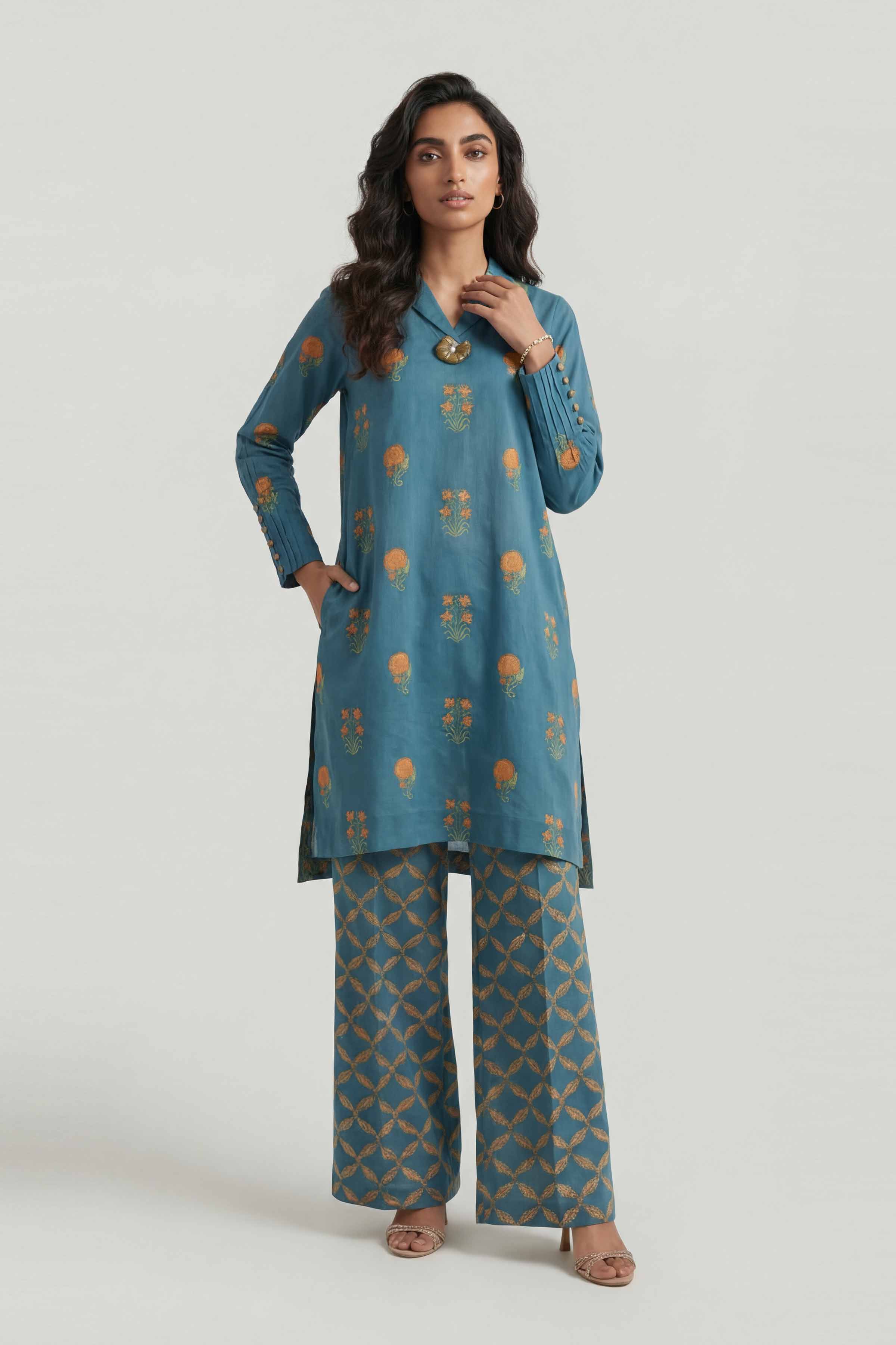 2 Piece - Printed Suit - 42601451 for Women - Unstitched Collection | Nishat | Shop Online