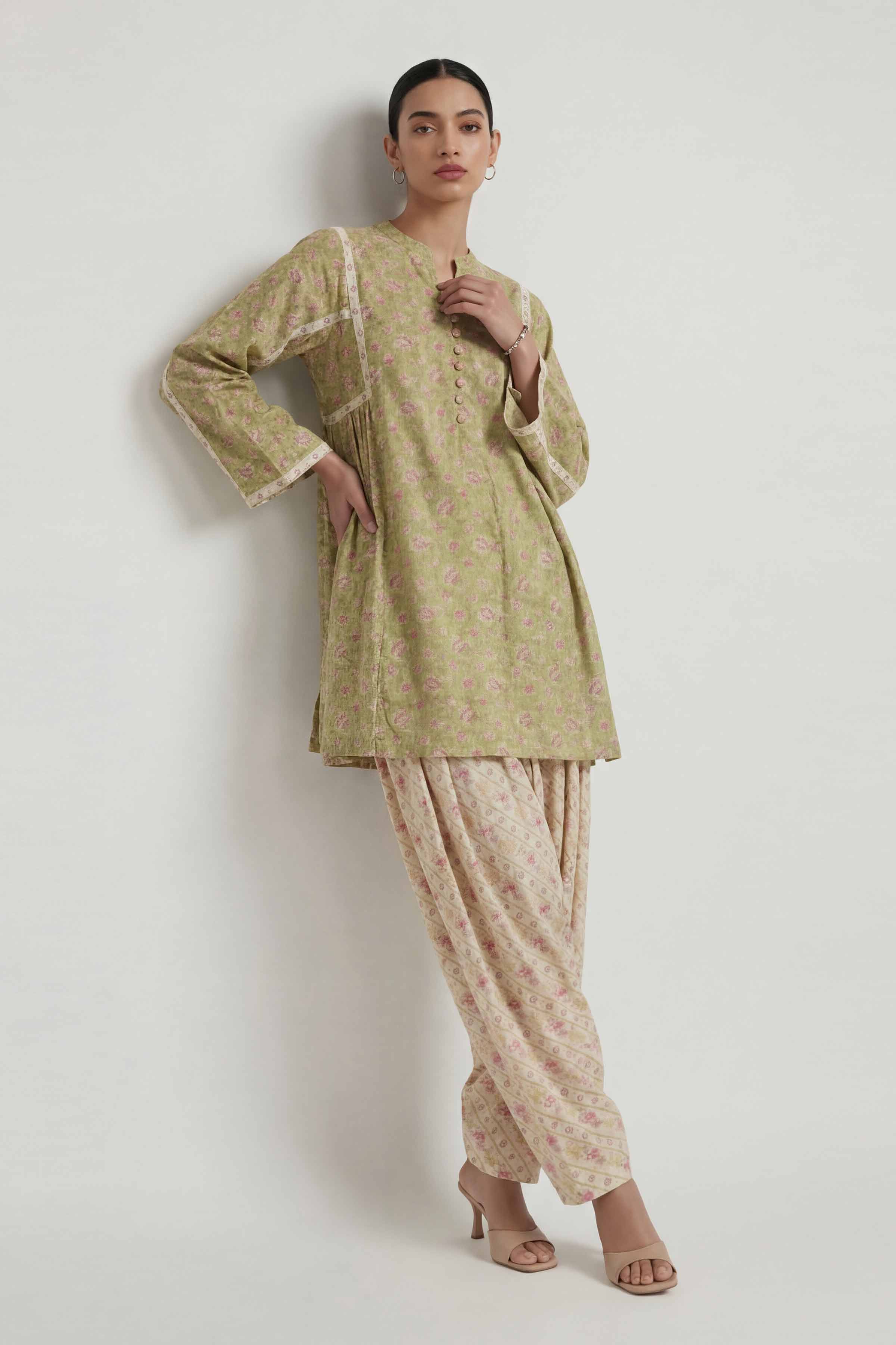 2 Piece - Printed Suit - 42601452 for Women - Unstitched Collection | Nishat | Shop Online