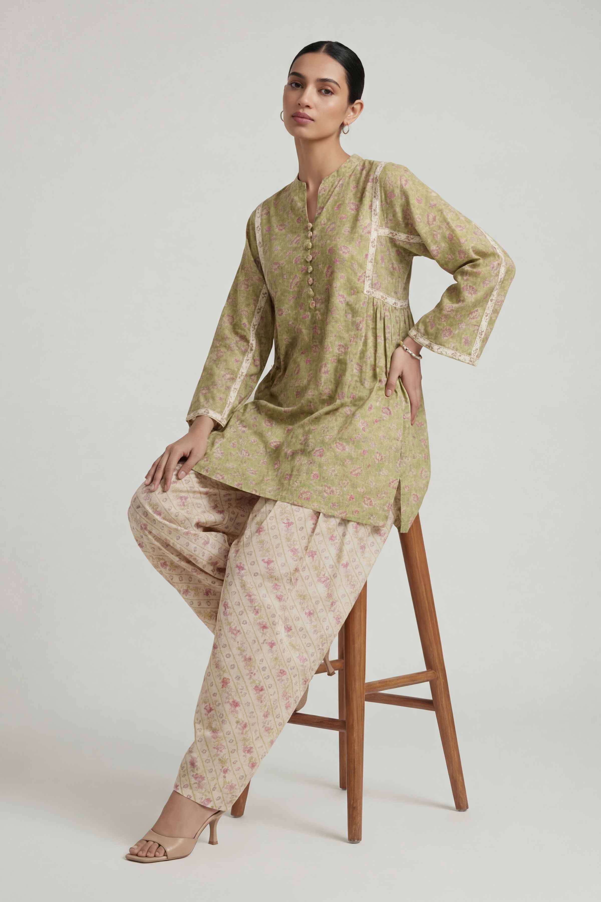 2 Piece - Printed Suit - 42601452 for Women - Unstitched Collection | Nishat | Shop Online