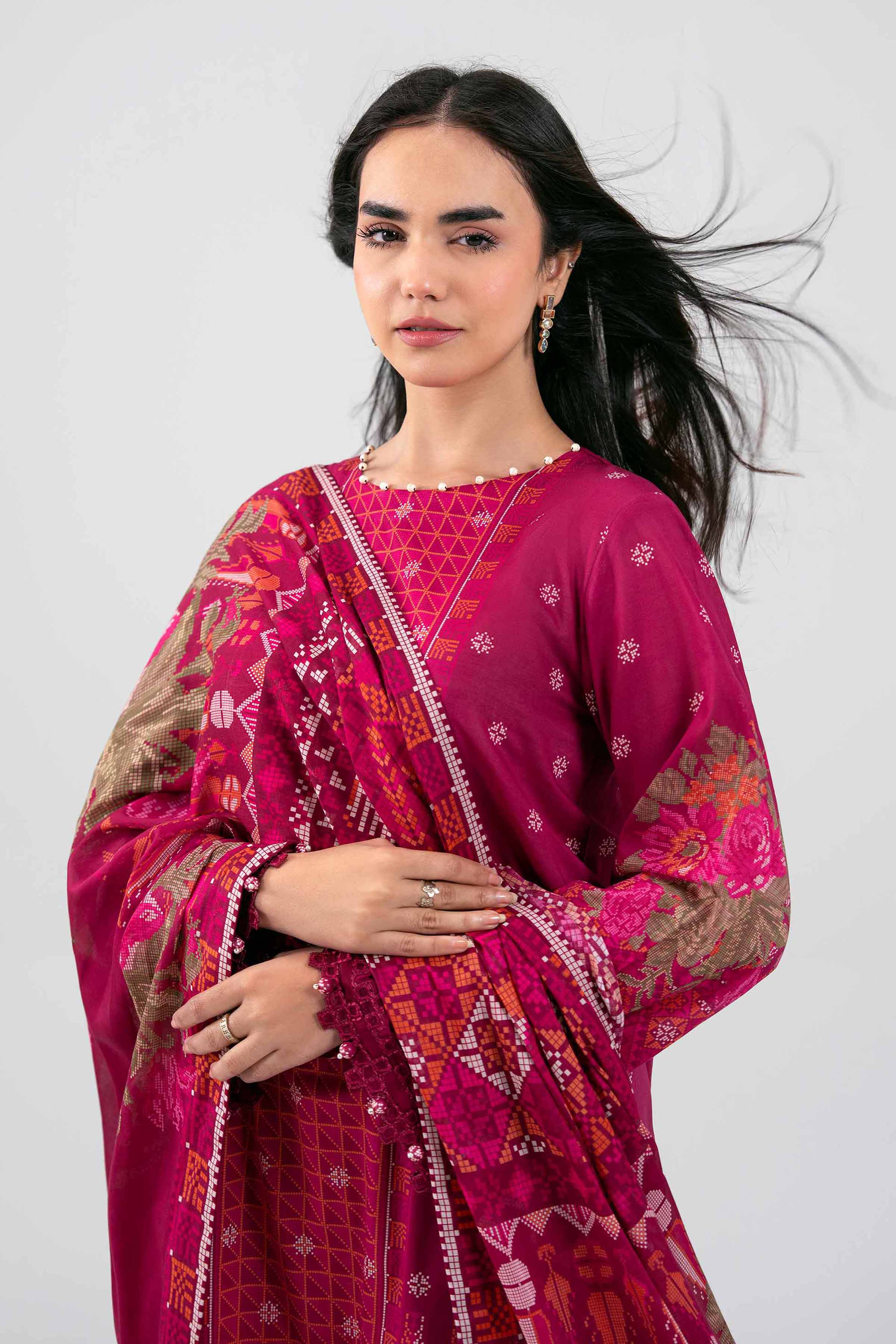 3 Piece - Digital Printed Embroidered Suit - 42601457 for Women - Unstitched Collection | Nishat | Shop Online