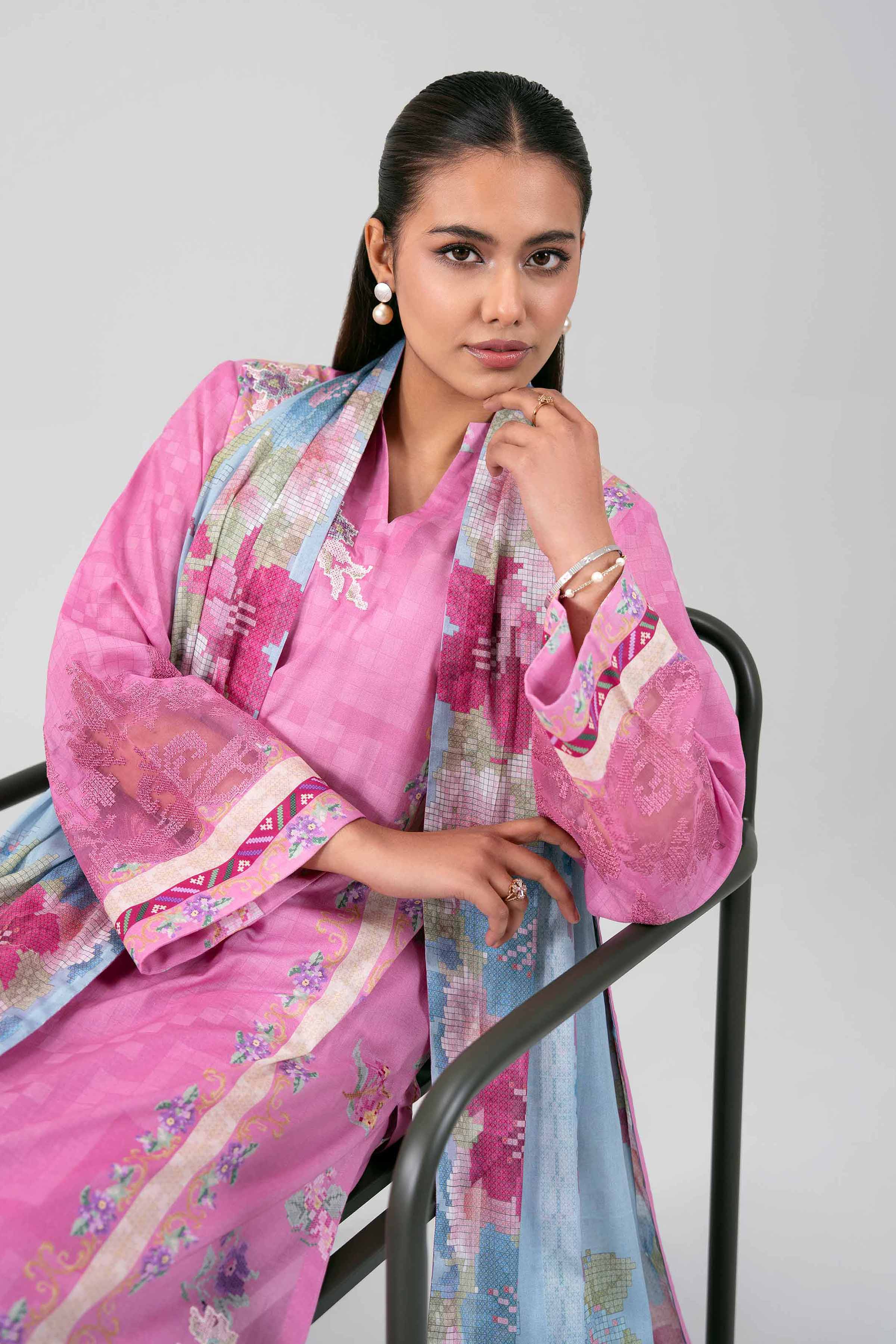 3 Piece - Digital Printed Embroidered Suit - 42601461 for Women - Unstitched Collection | Nishat | Shop Online