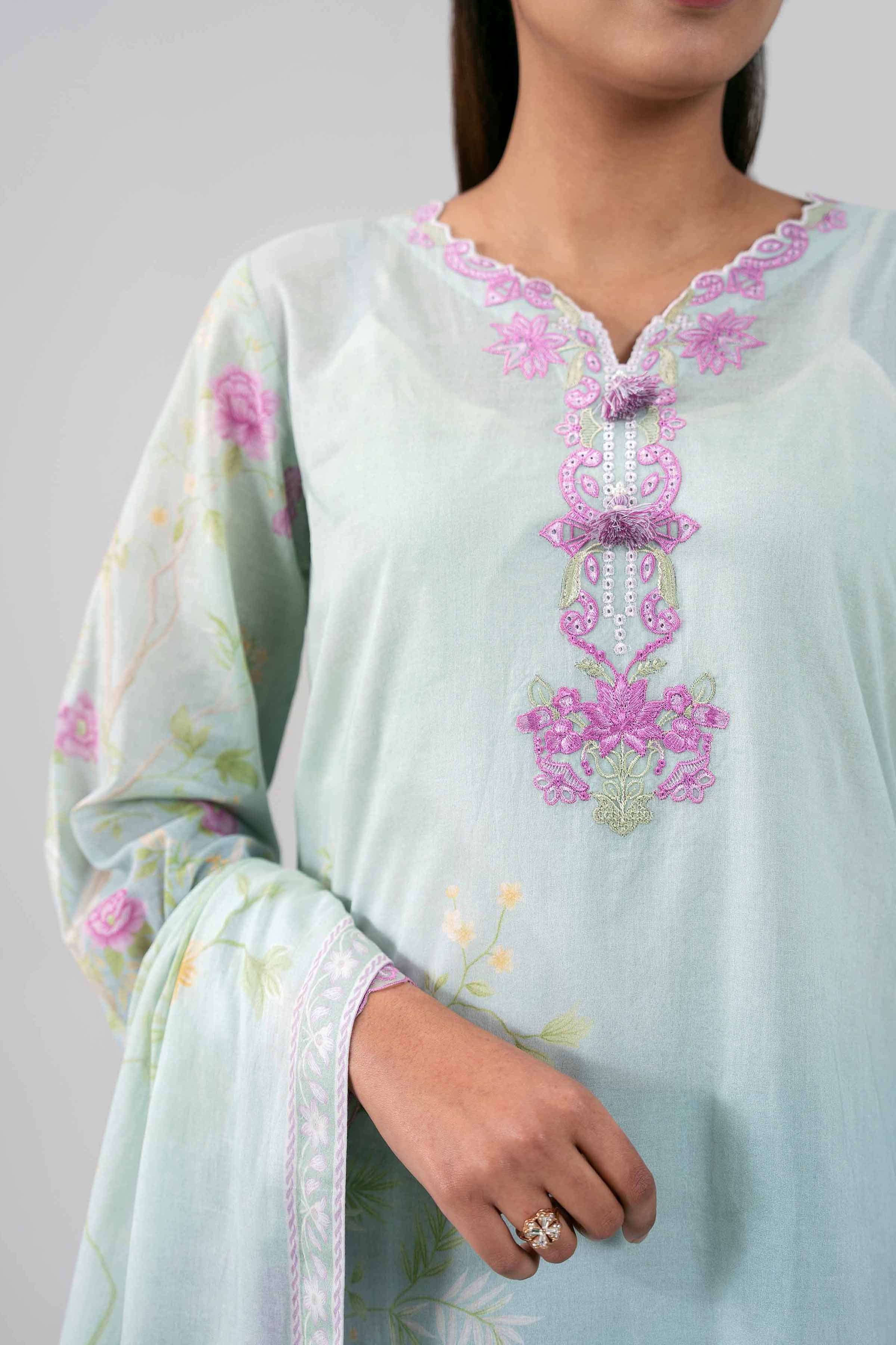 3 Piece - Digital Printed Embroidered Suit - 42601463 for Women - Unstitched Collection | Nishat | Shop Online