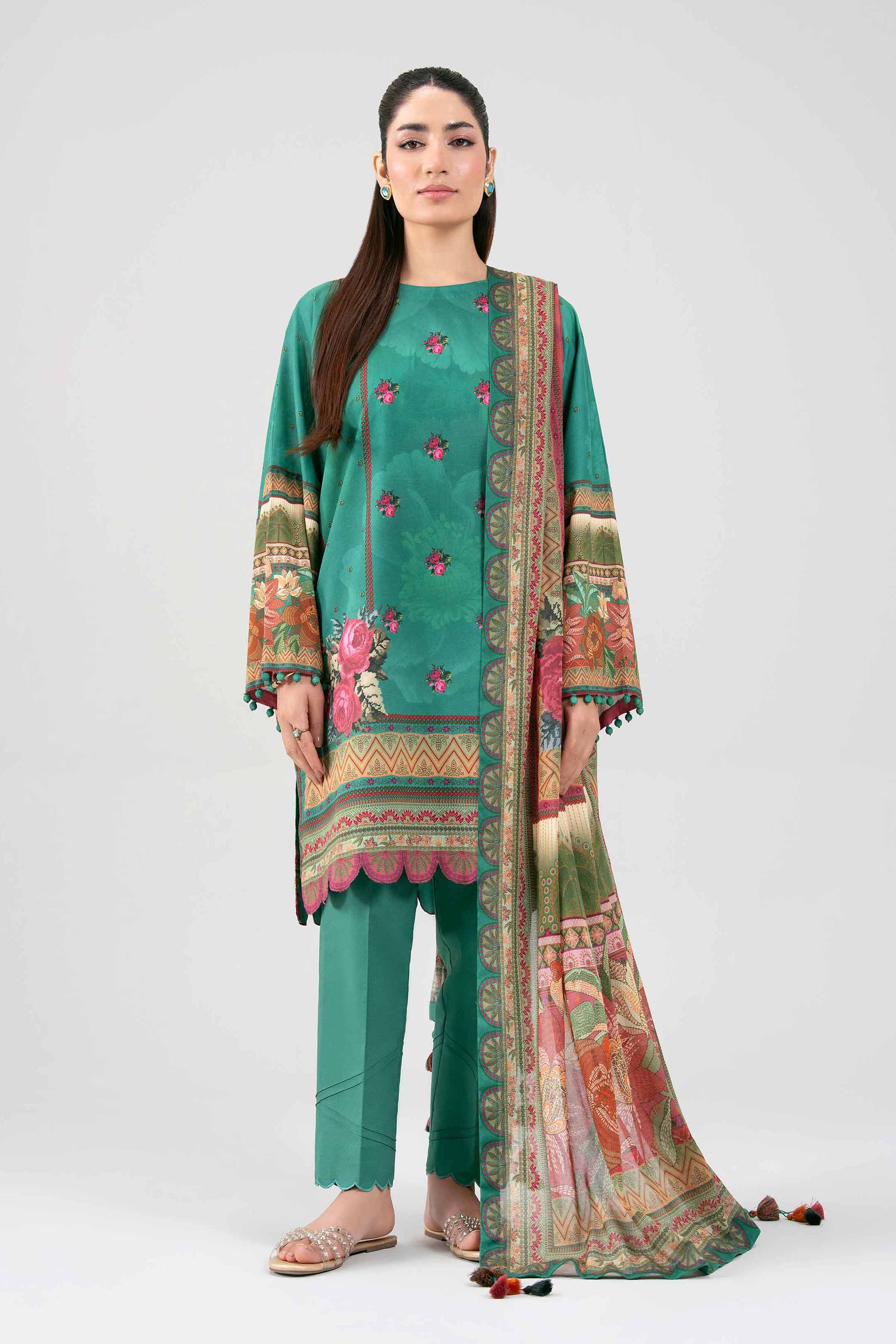 3 Piece - Digital Printed Suit - 42601469 for Women - Unstitched Collection | Nishat | Shop Online