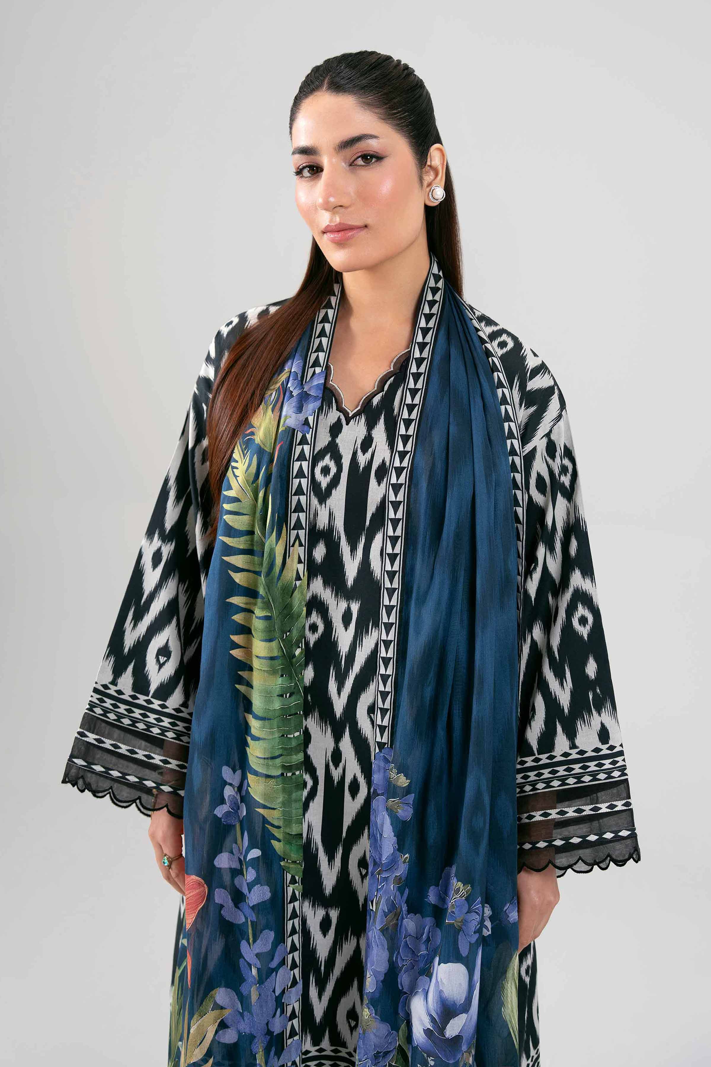3 Piece - Digital Printed Suit - 42601471 for Women - Unstitched Collection | Nishat | Shop Online
