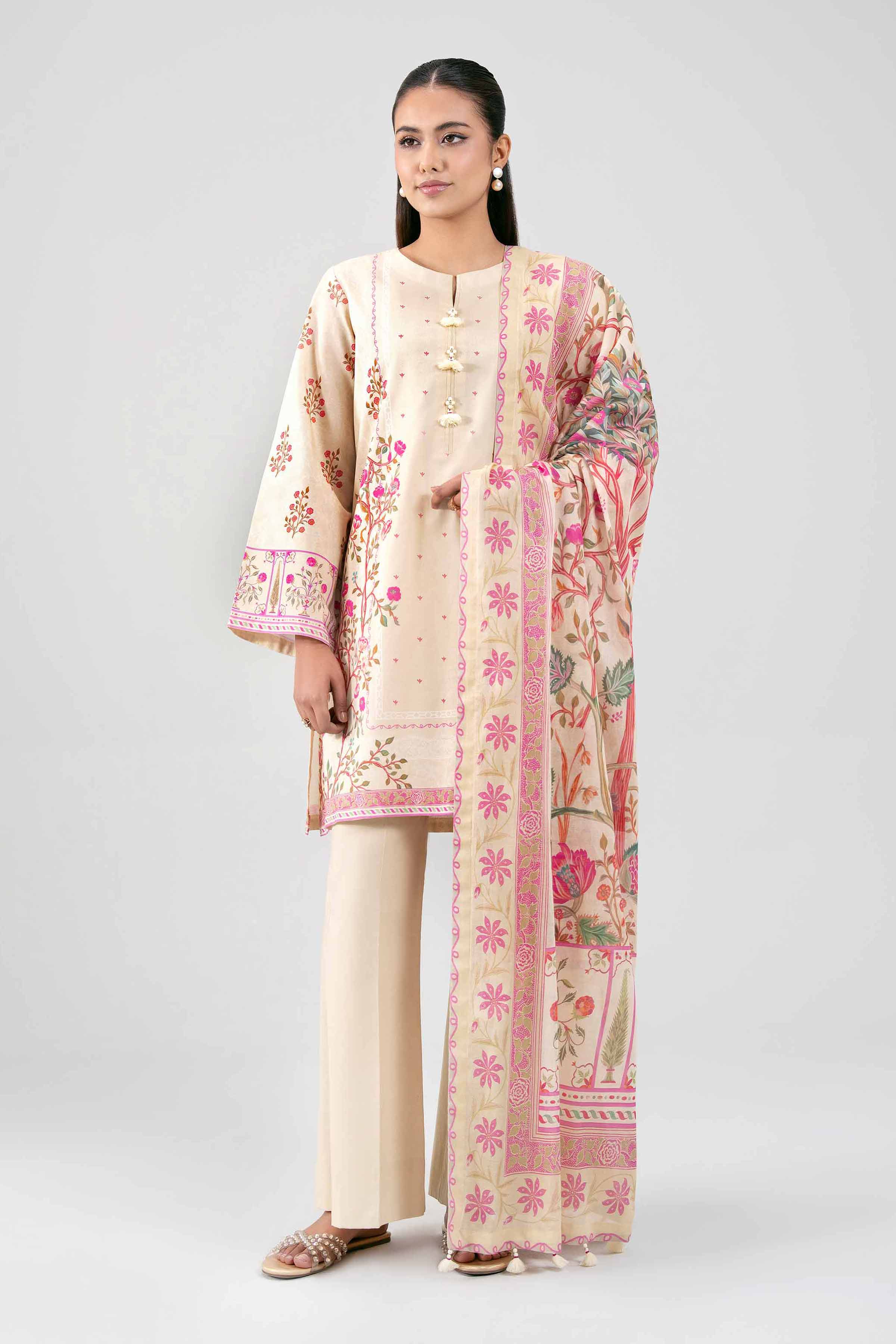 3 Piece - Digital Printed Suit - 42601472 for Women - Unstitched Collection | Nishat | Shop Online