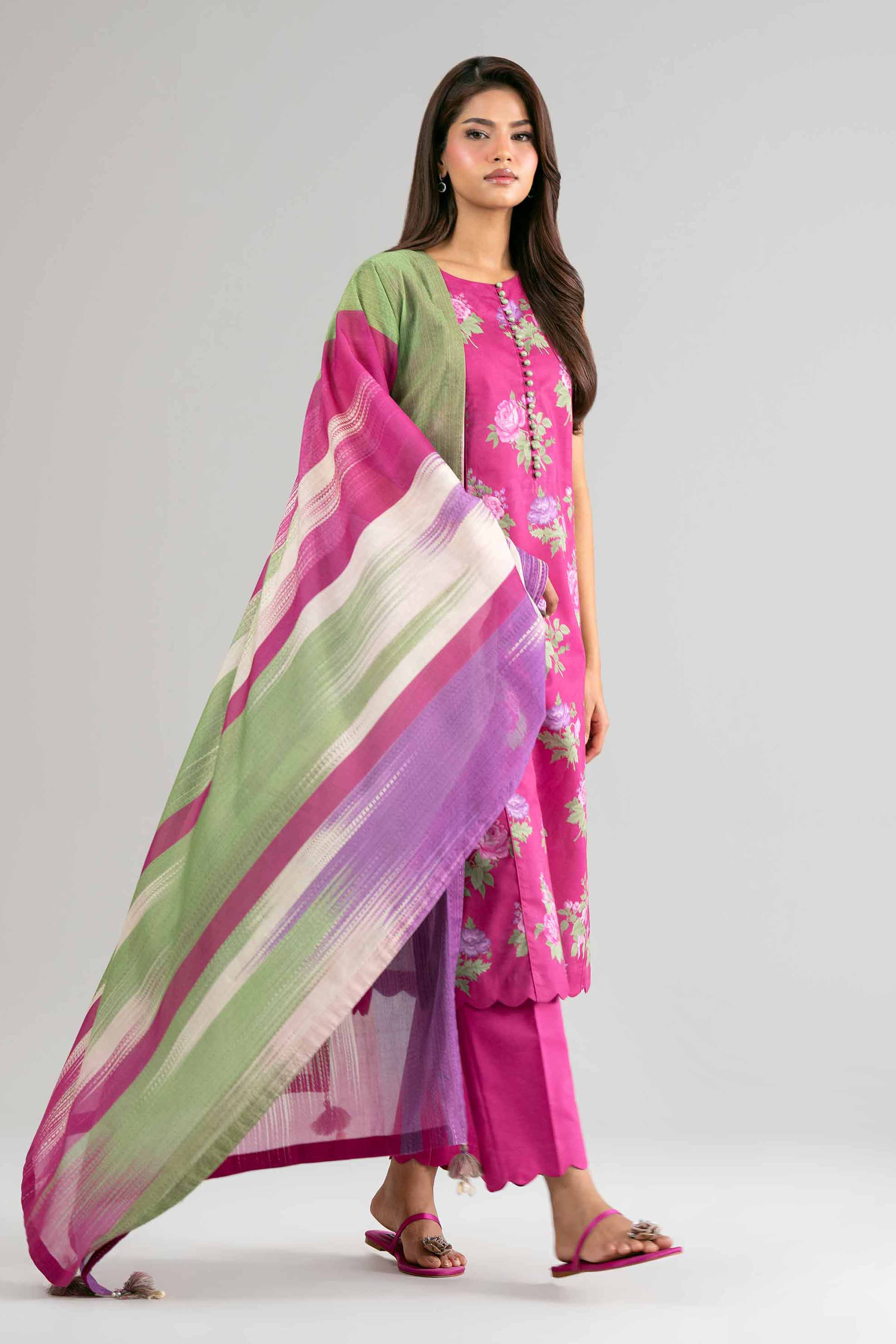 3 Piece - Digital Printed Embroidered Suit - 42601474 for Women - Unstitched Collection | Nishat | Shop Online