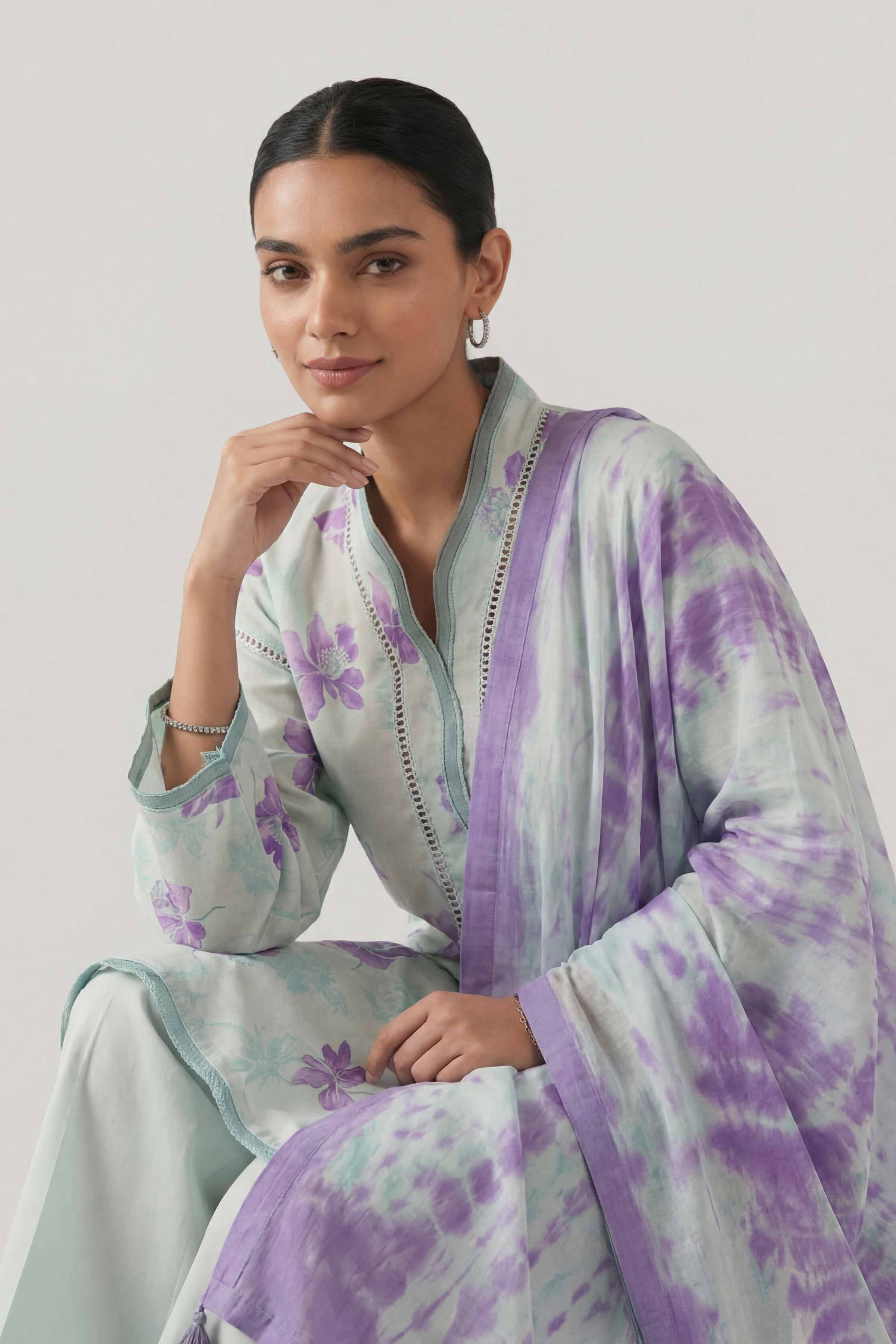 3 Piece - Digital Printed Suit - 42601475 for Women - Unstitched Collection | Nishat | Shop Online