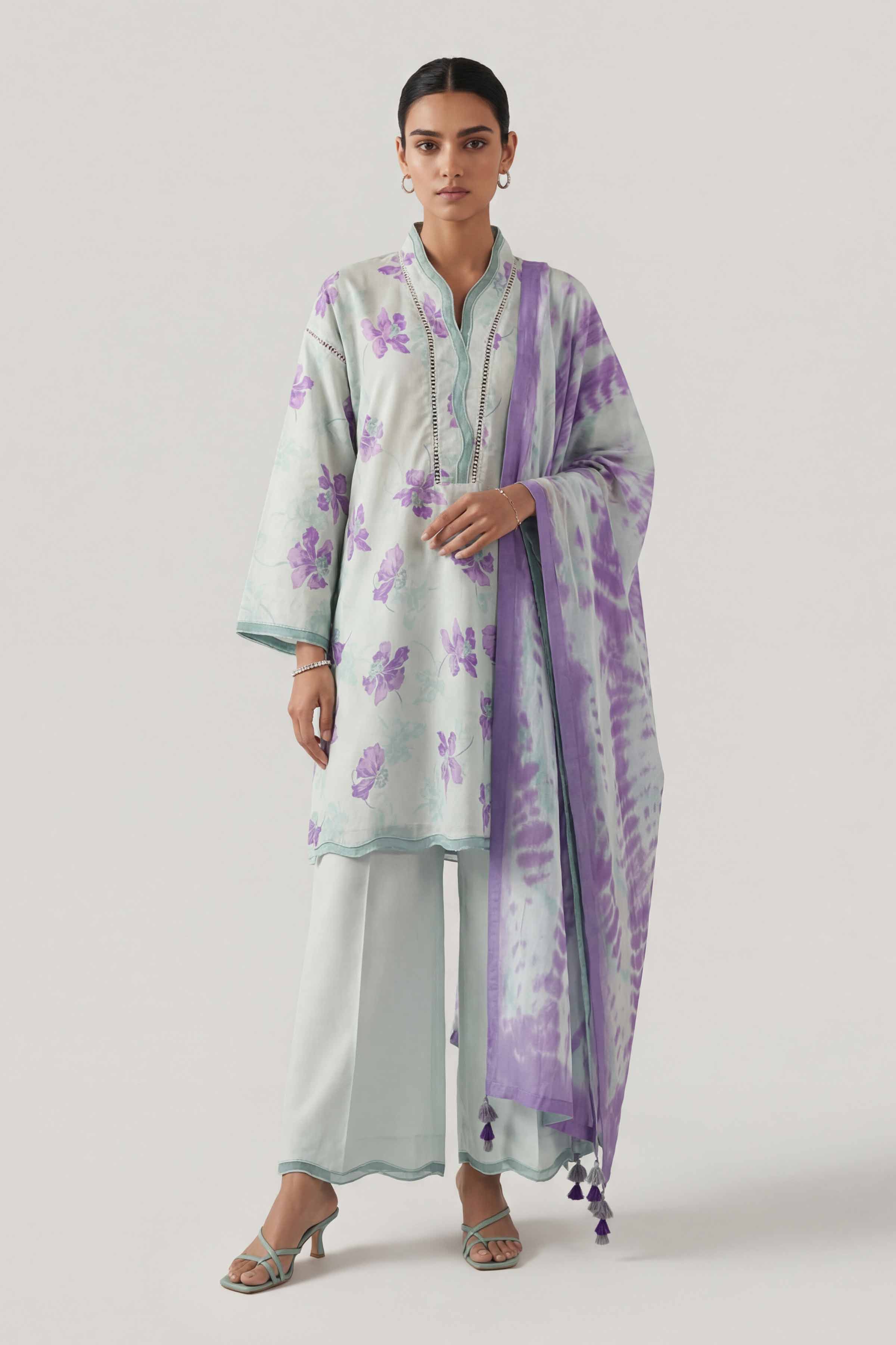 3 Piece - Digital Printed Suit - 42601475 for Women - Unstitched Collection | Nishat | Shop Online