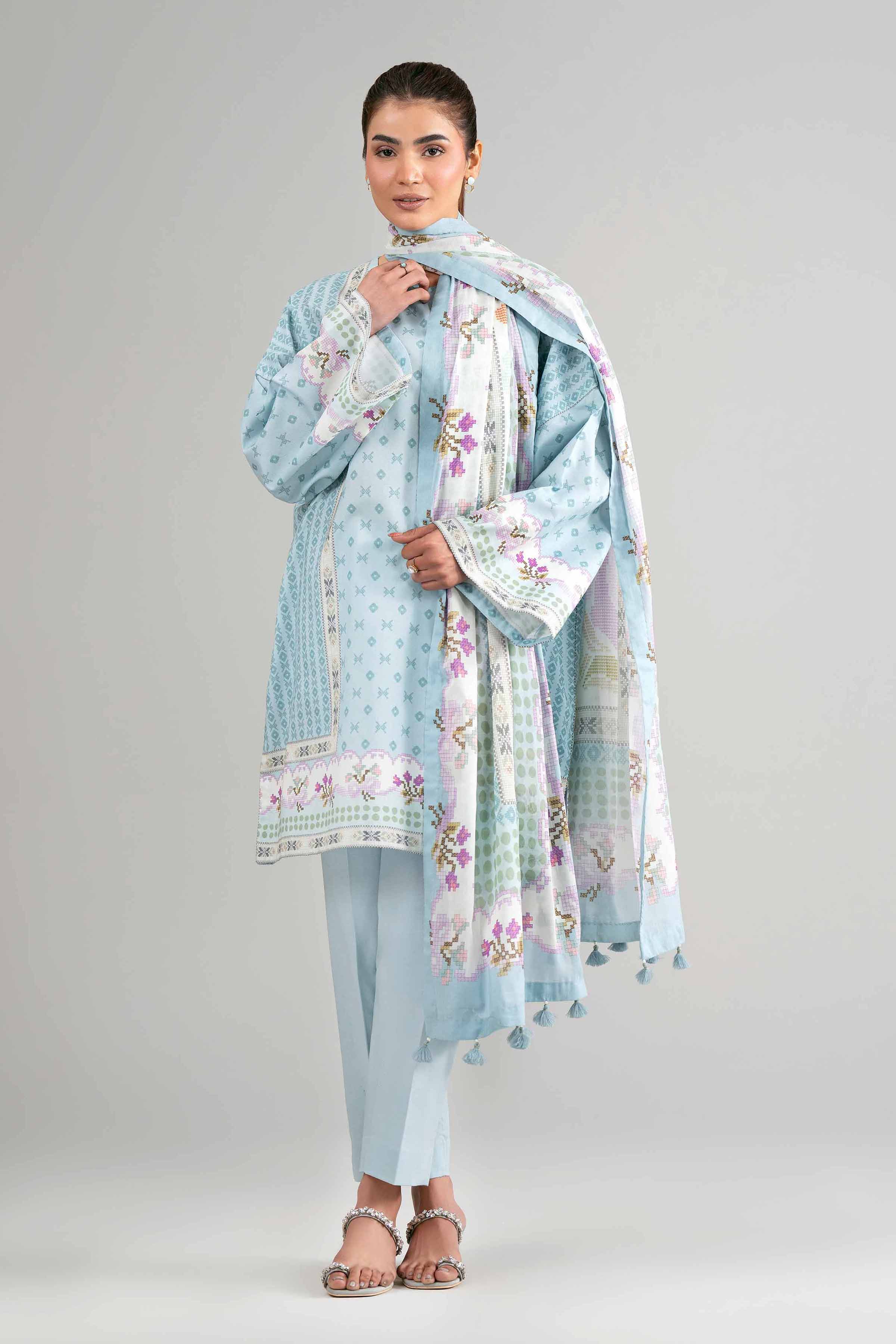3 Piece - Digital Printed Suit - 42601480
